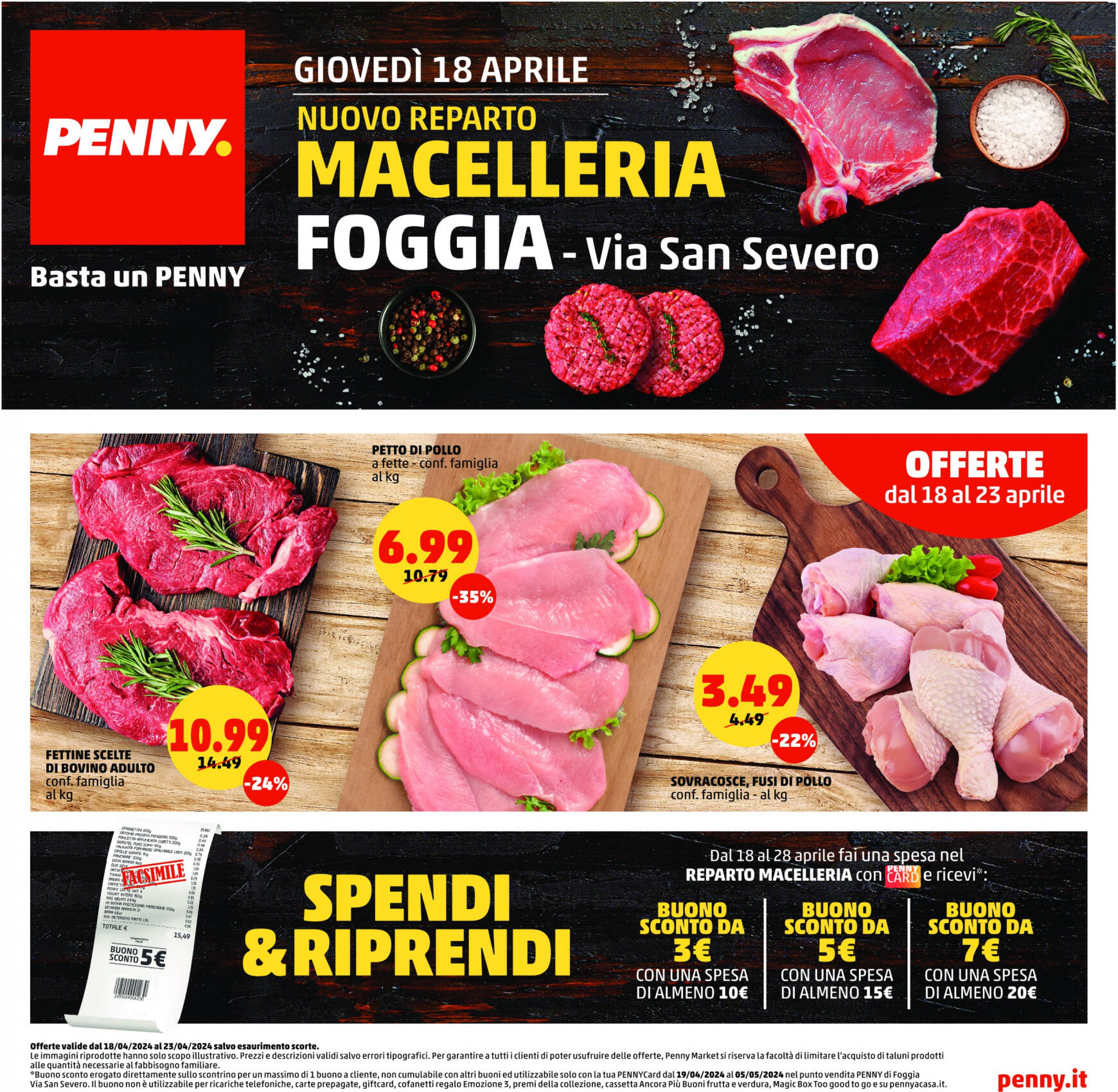 penny - Nuovo volantino PENNY - Nuovo reparto macelleria 18.04. - 23.04.