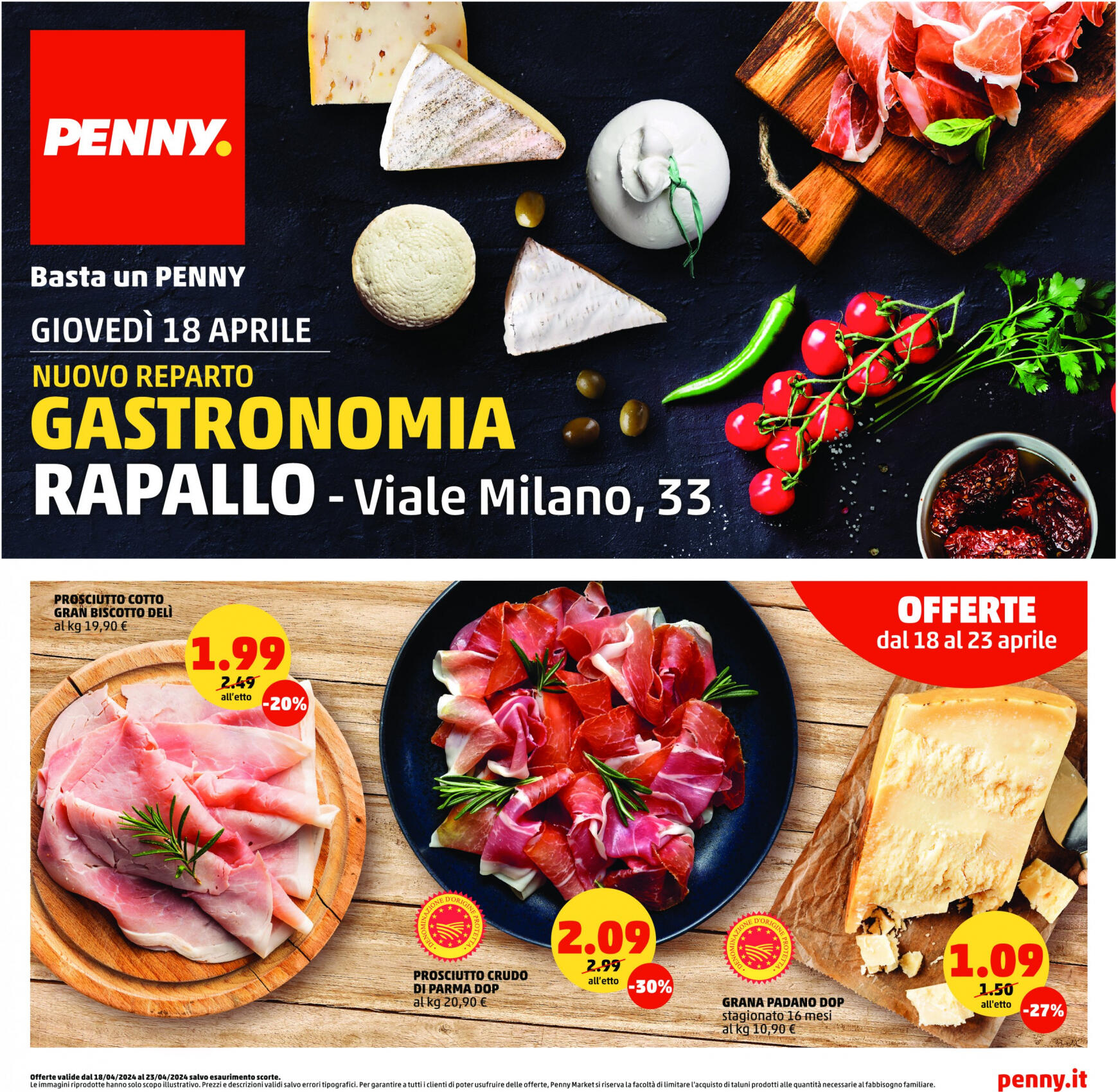 penny - Nuovo volantino PENNY - Nuovo reparto gastronomia 18.04. - 23.04.