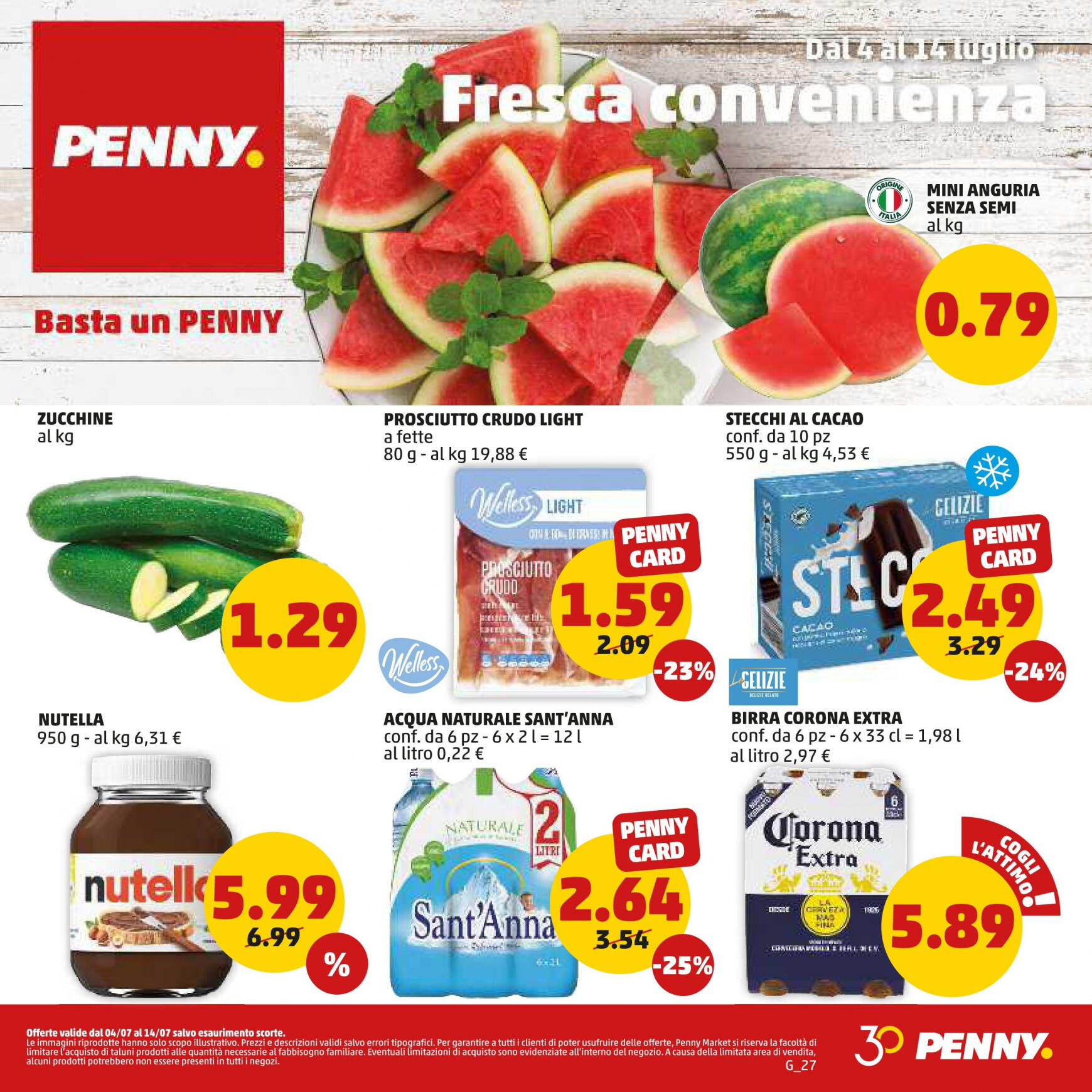 penny - Nuovo volantino PENNY - Fresca convenienza 04.07. - 14.07. - page: 1