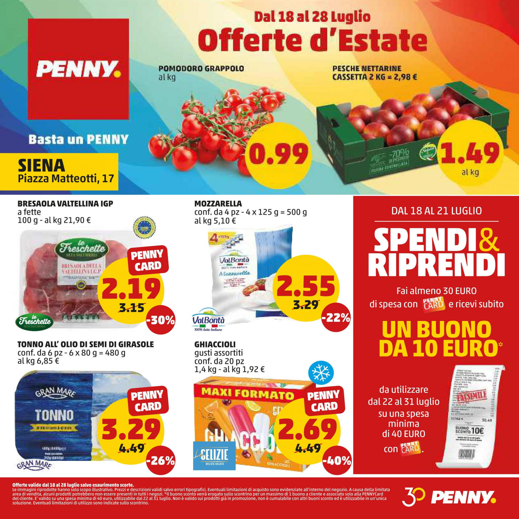 penny - Nuovo volantino PENNY - Siena 18.07. - 28.07.