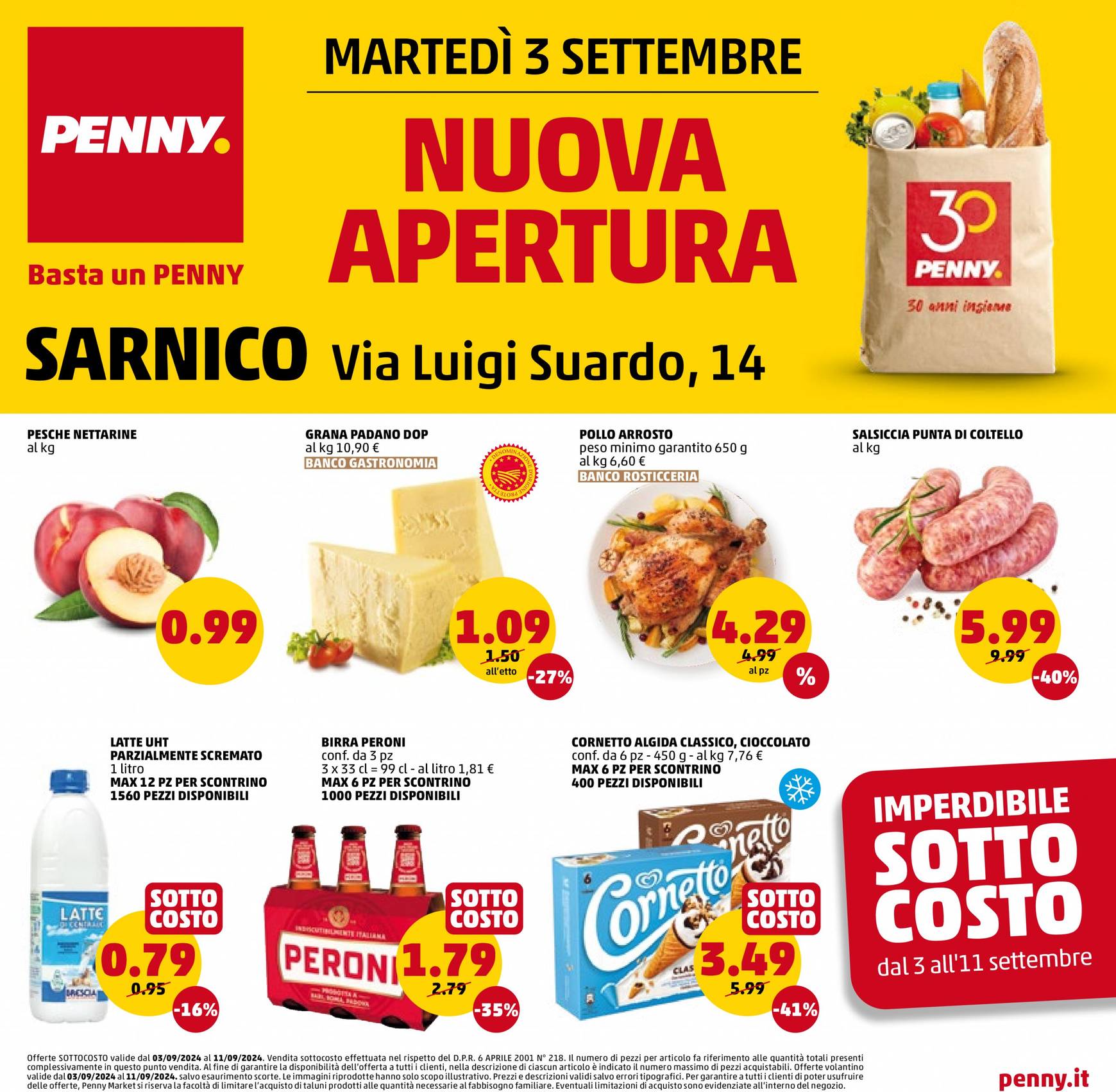 penny - Nuovo volantino PENNY - Nuova apertura a Sarnico 03.09. - 11.09. - page: 1