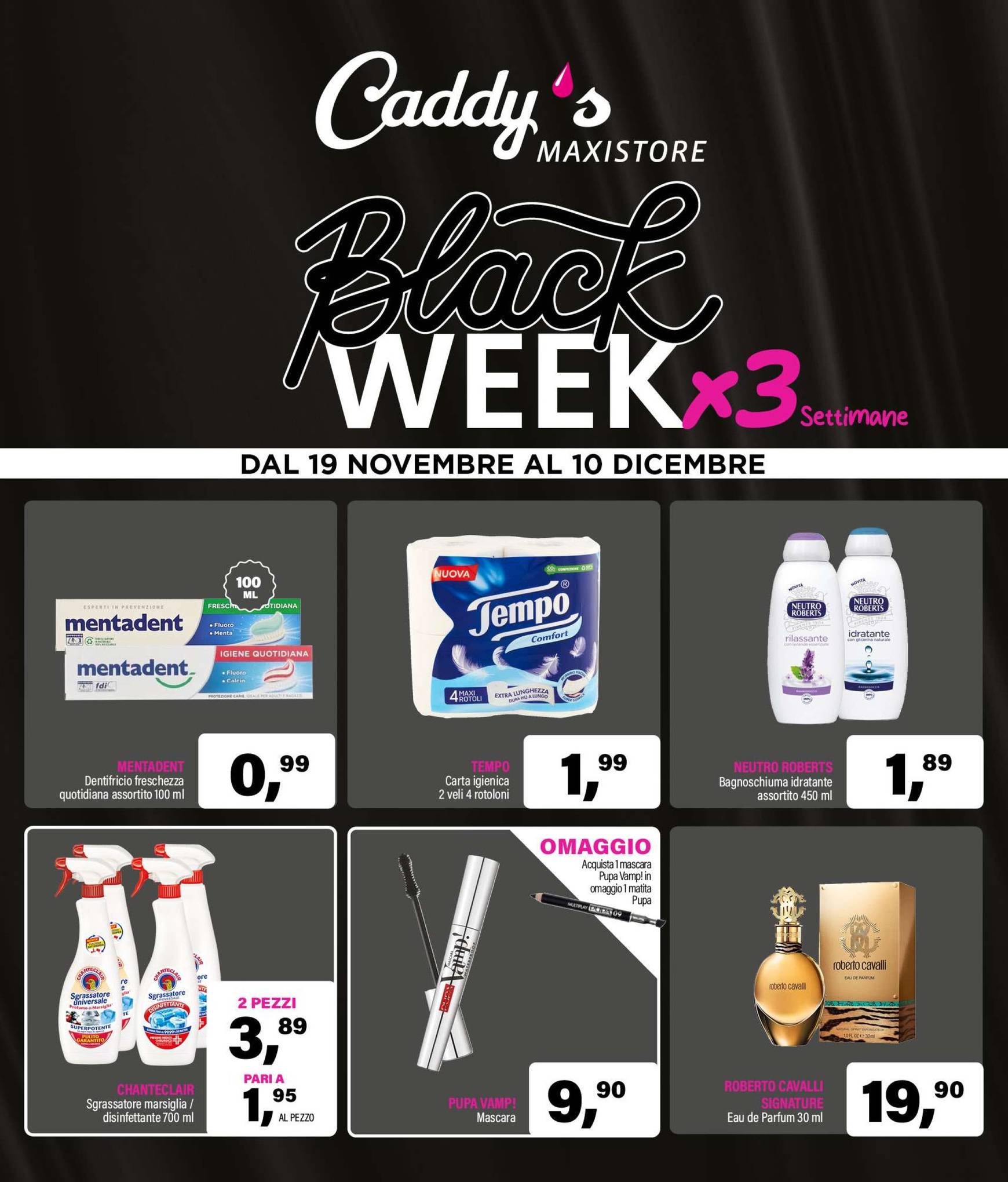 caddy-s - Volantino Caddy's Maxistore - Black Week valido dal 19.11. al 10.12.