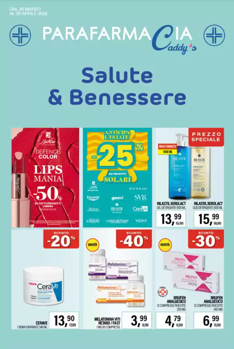 caddy-s - Volantino Caddy's - Parafarmacia valido dal 26/03/2026 al 29/04/2026