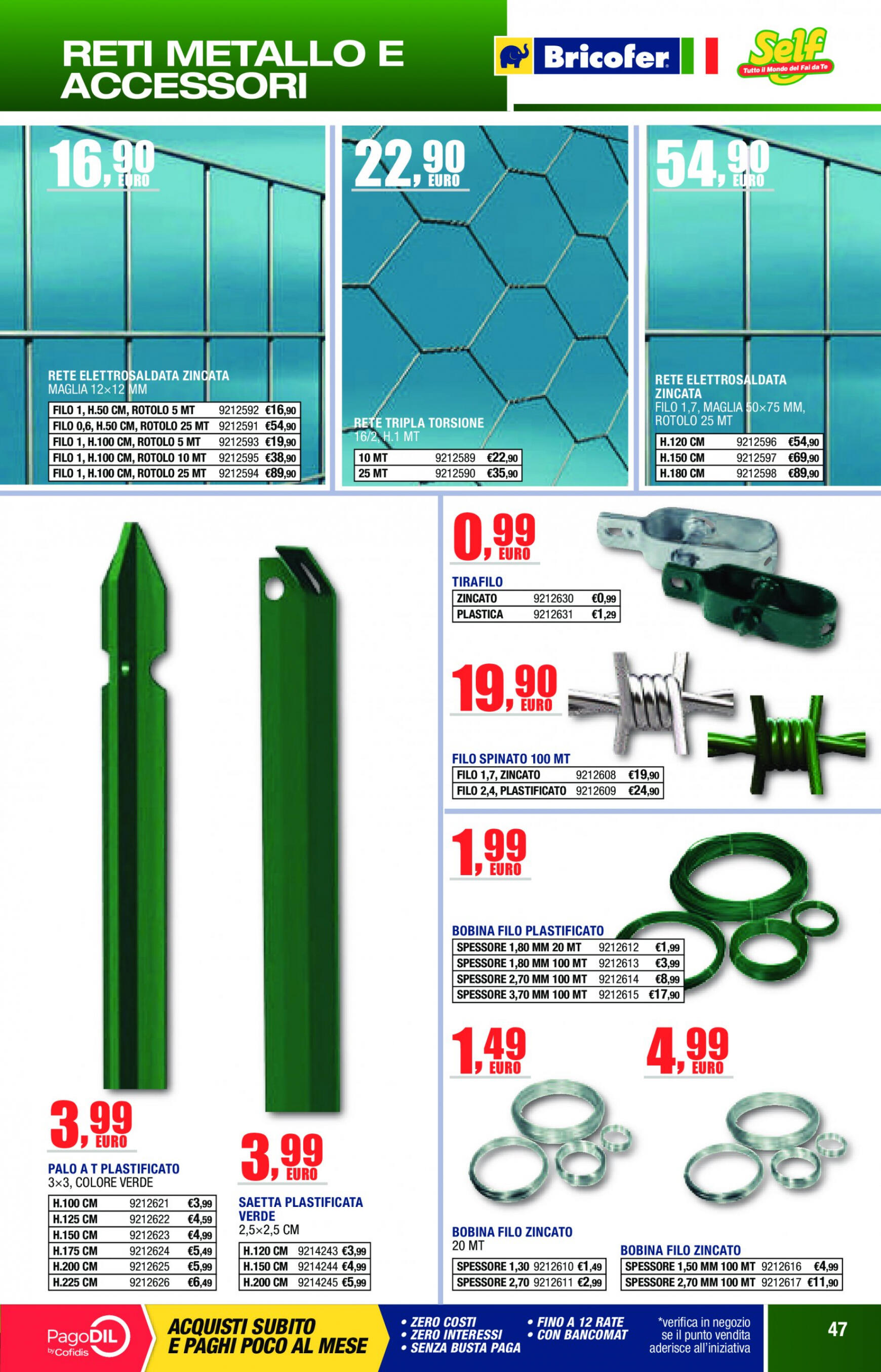 bricofer - Nuovo volantino Bricofer 01.06. - 31.08. - page: 47