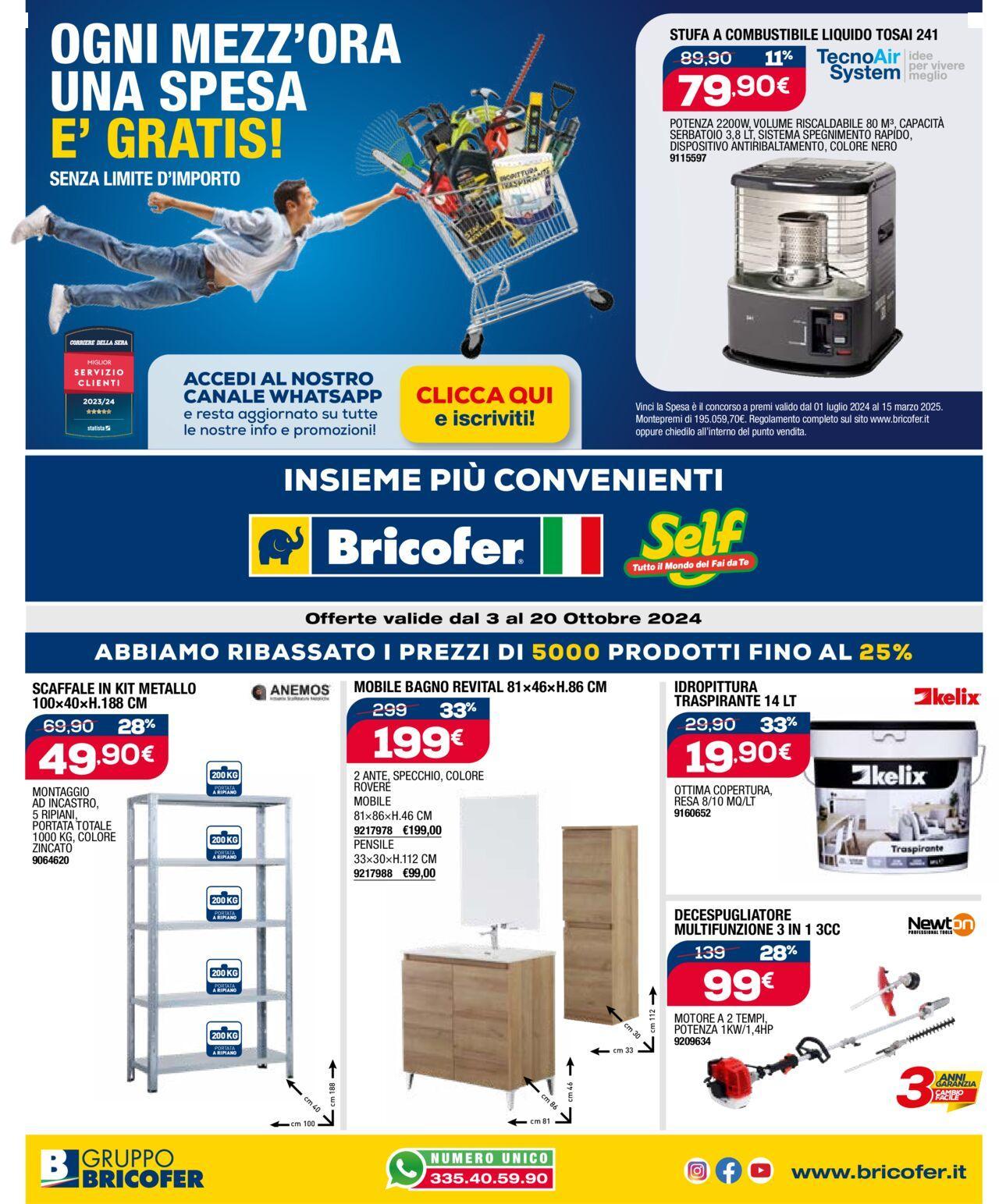 bricofer - Bricofer volantino 03/10/2024 - 20/10/2024