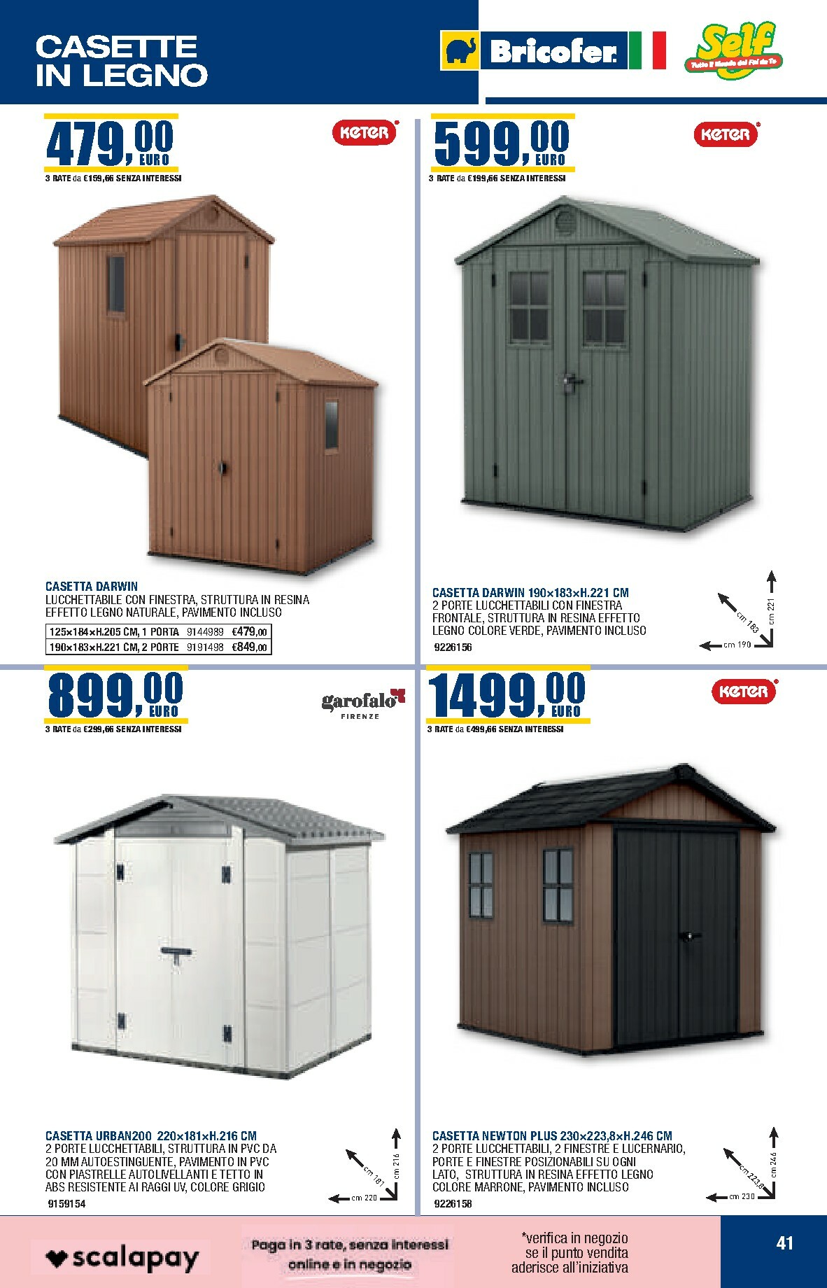 bricofer - Volantino Bricofer valido dal 27/10 al 31/03 - page: 41 bricofer - Volantino Bricofer valido dal 27/10 al 31/03 - page: 41