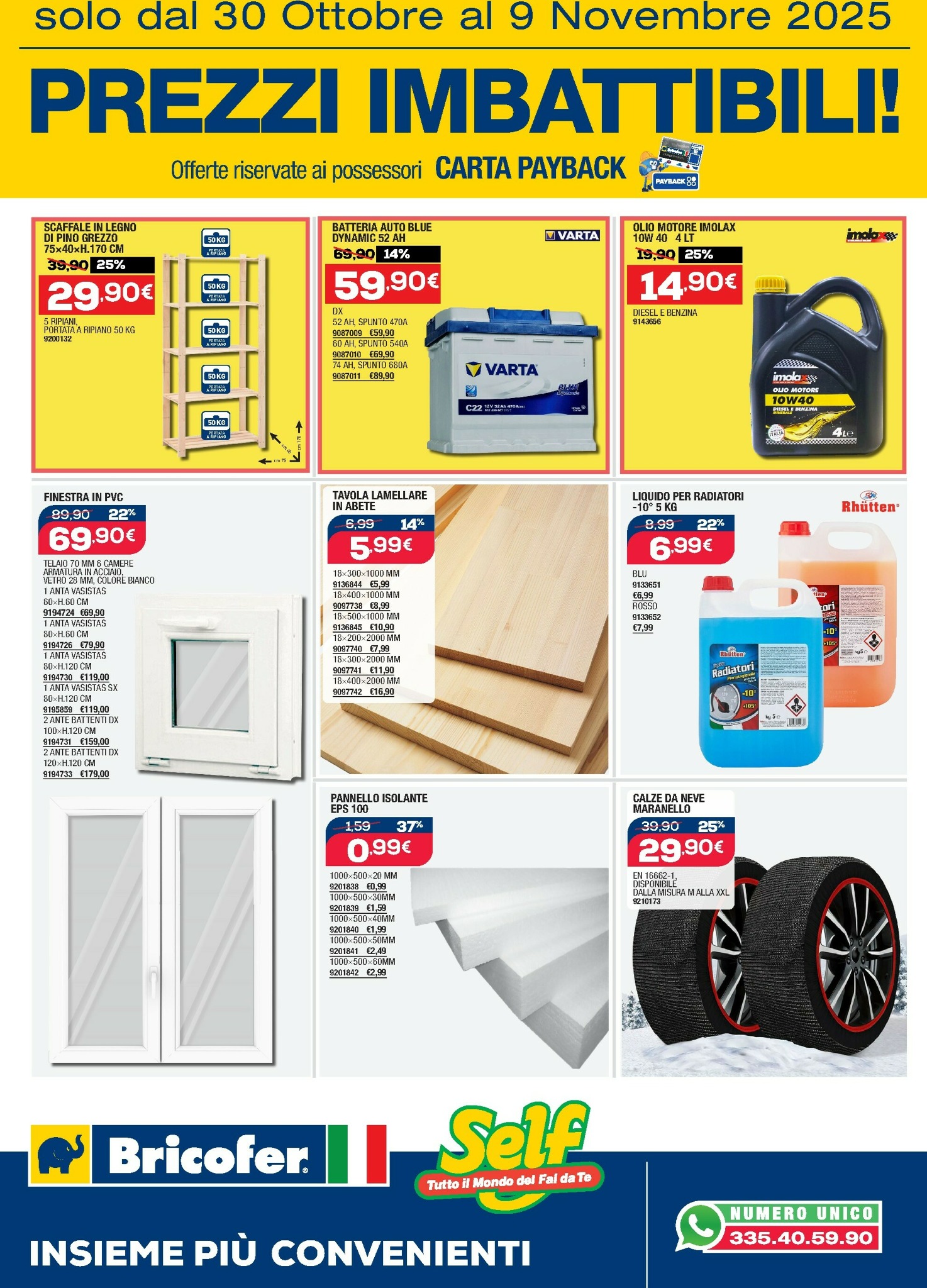 bricofer - Volantino Bricofer valido dal 30/10 al 09/11