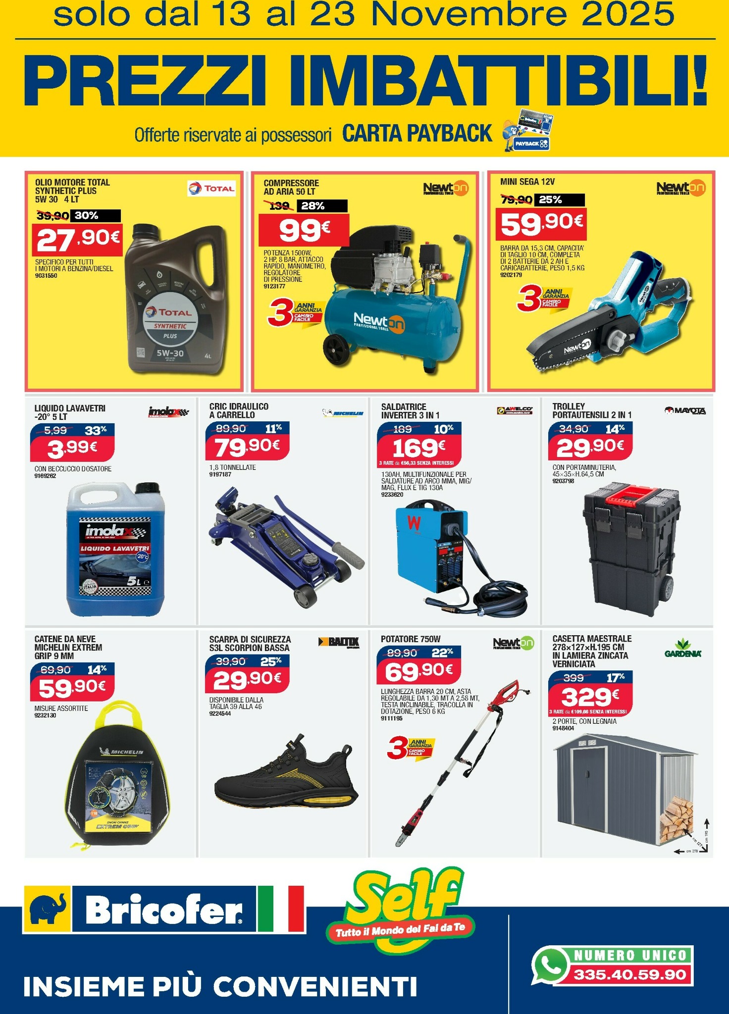 bricofer - Volantino Bricofer valido dal 13/11 al 23/11 - page: 3