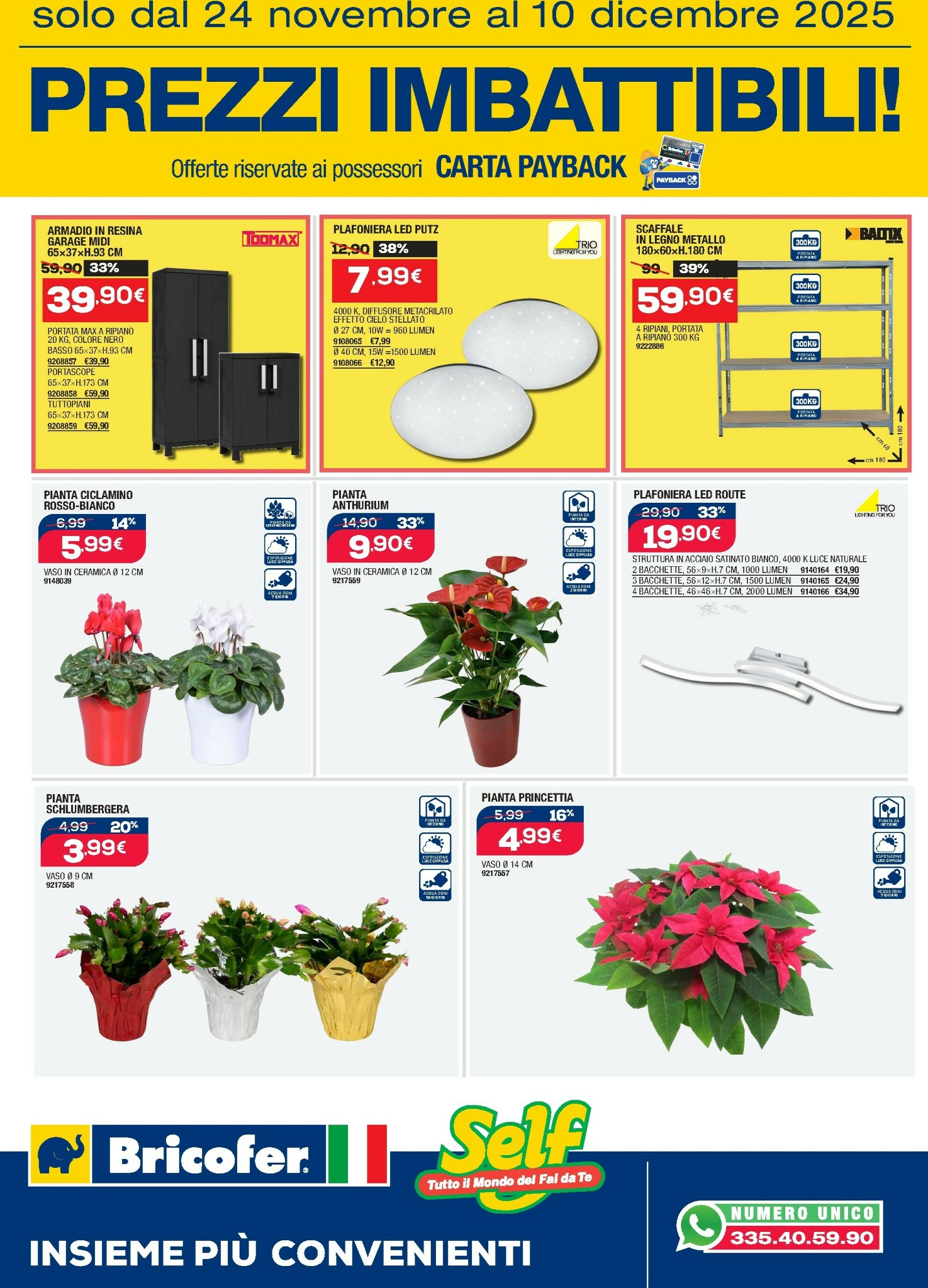 bricofer - Volantino Bricofer - Prezzi Imbattibili valido dal 24/11 al 10/12 - page: 1