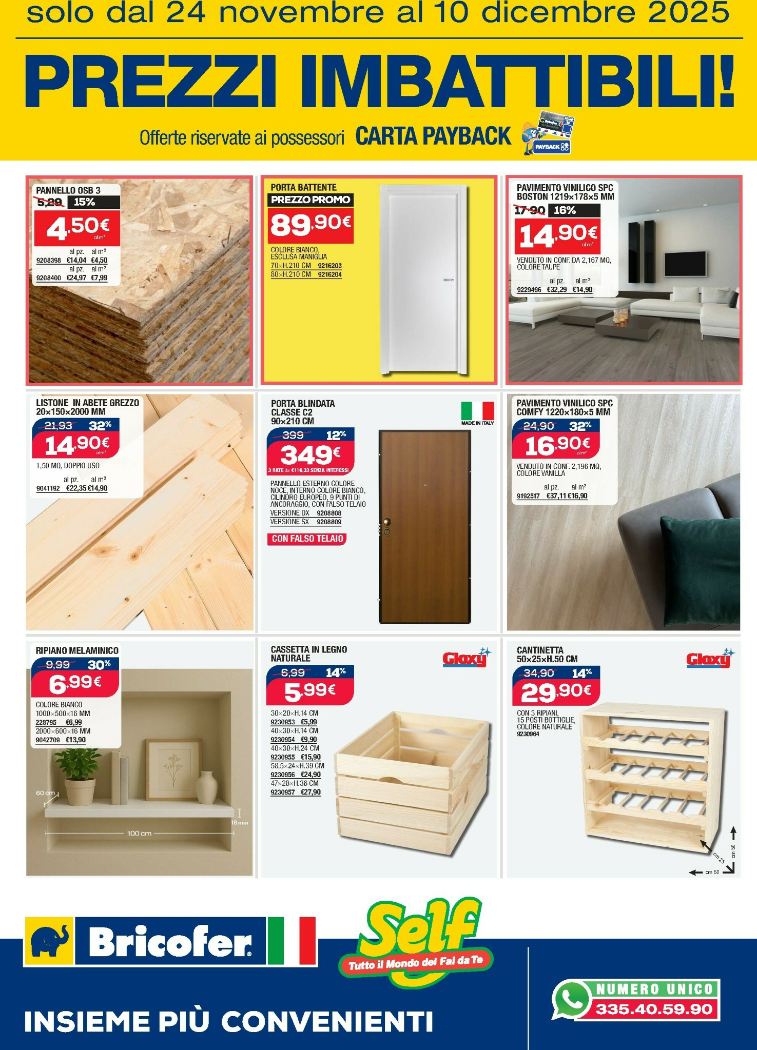 bricofer - Volantino Bricofer - Prezzi Imbattibili valido dal 24/11 al 10/12 - page: 4