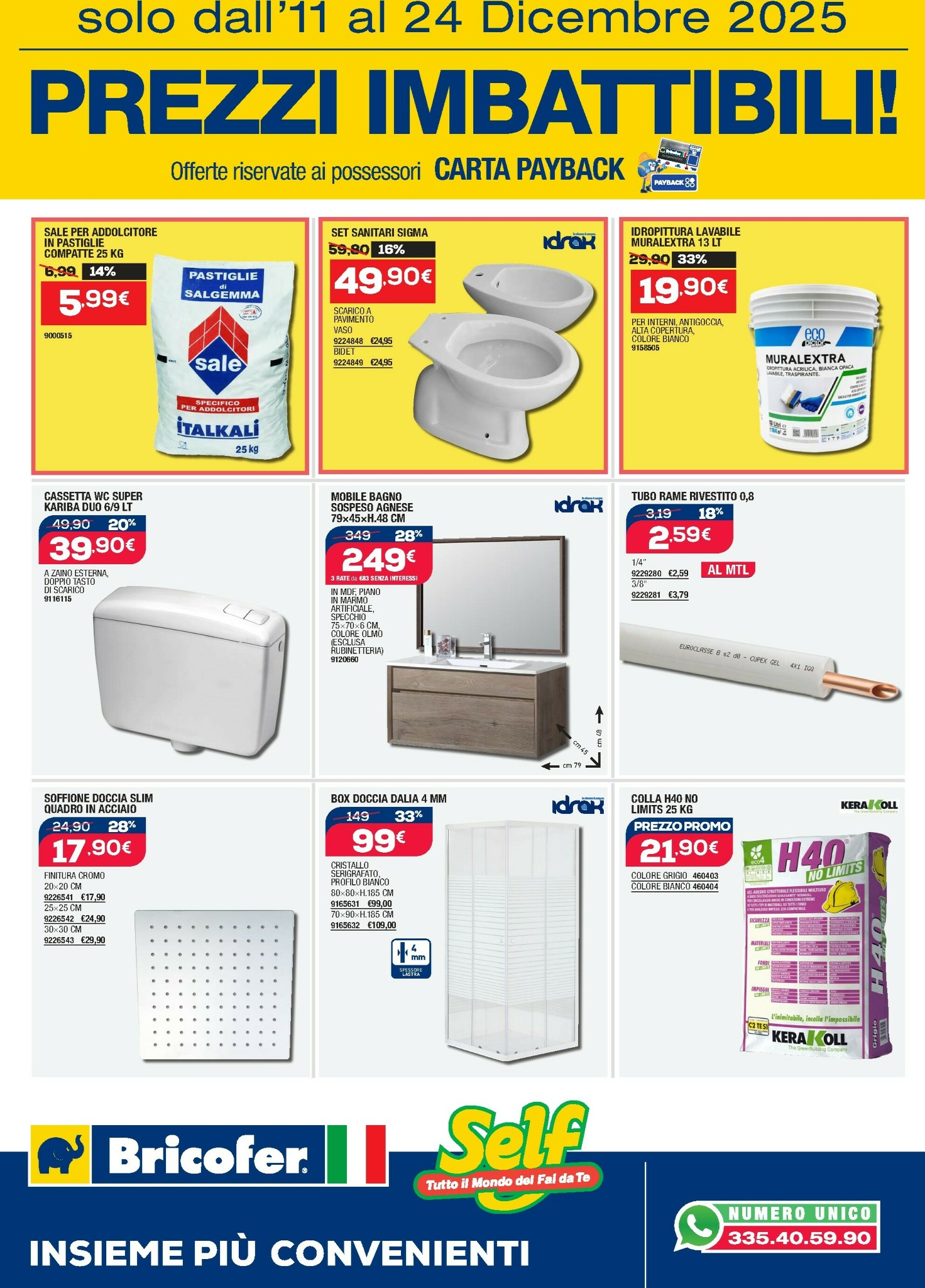 bricofer - Volantino Bricofer - Prezzi Imbattibili valido dal 11/12 al 24/12 - page: 3