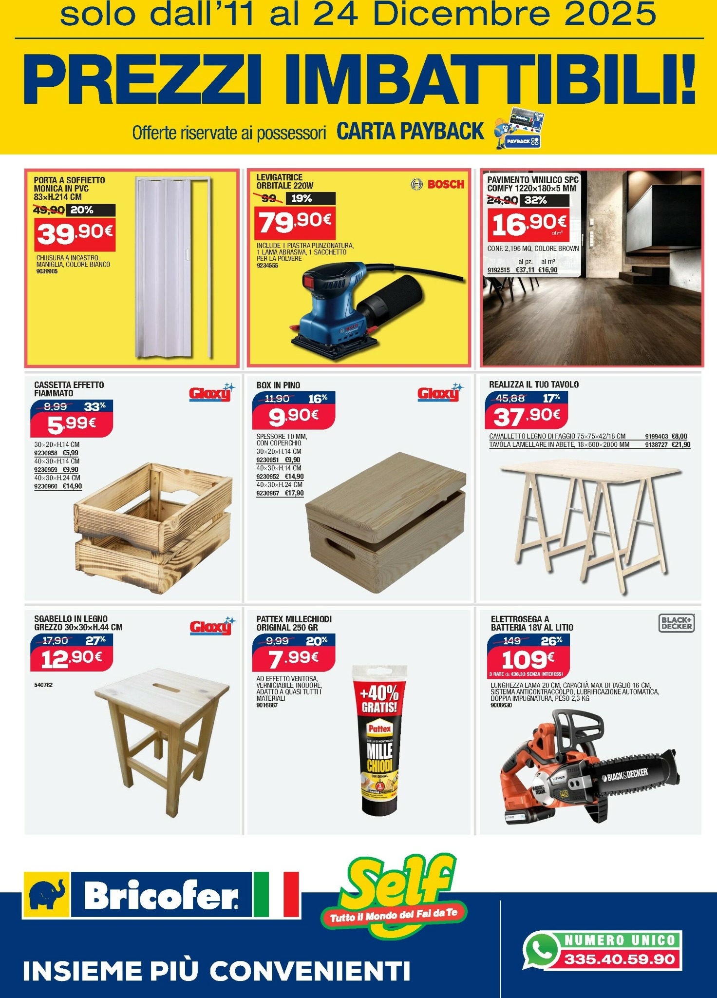 bricofer - Volantino Bricofer - Prezzi Imbattibili valido dal 11/12 al 24/12 - page: 2