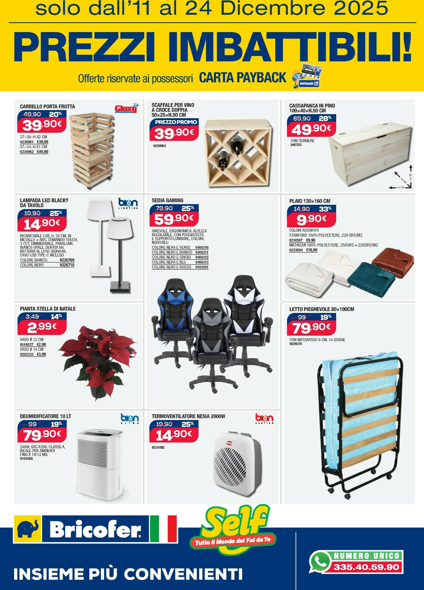 bricofer - Volantino Bricofer - Prezzi Imbattibili valido dal 11/12 al 24/12 - page: 8