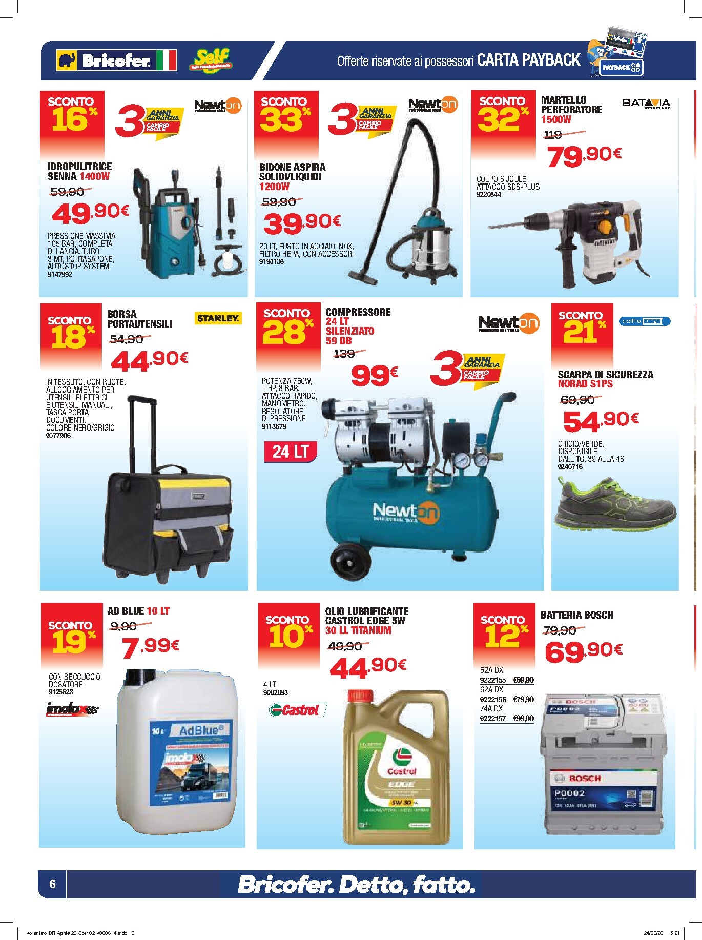 bricofer - Volantino Bricofer valido dal 09/04/2026 al 26/04/2026 - page: 6