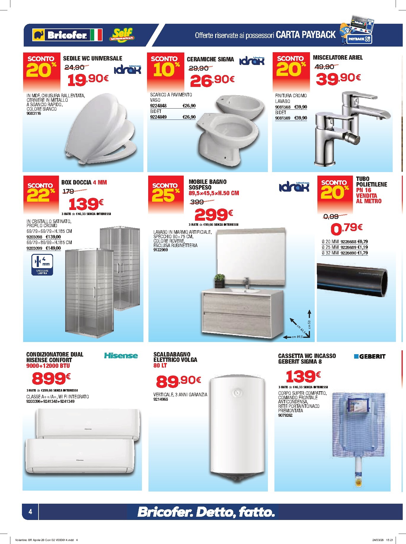 bricofer - Volantino Bricofer valido dal 09/04/2026 al 26/04/2026 - page: 4