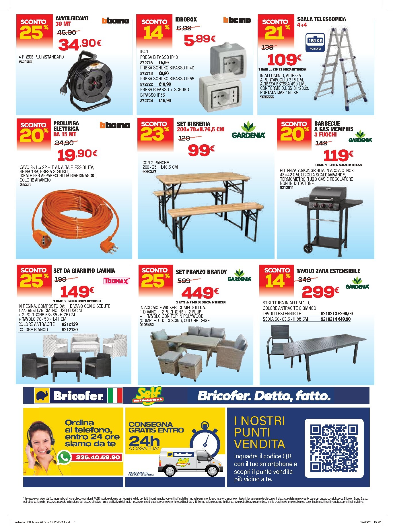 bricofer - Volantino Bricofer valido dal 09/04/2026 al 26/04/2026 - page: 8