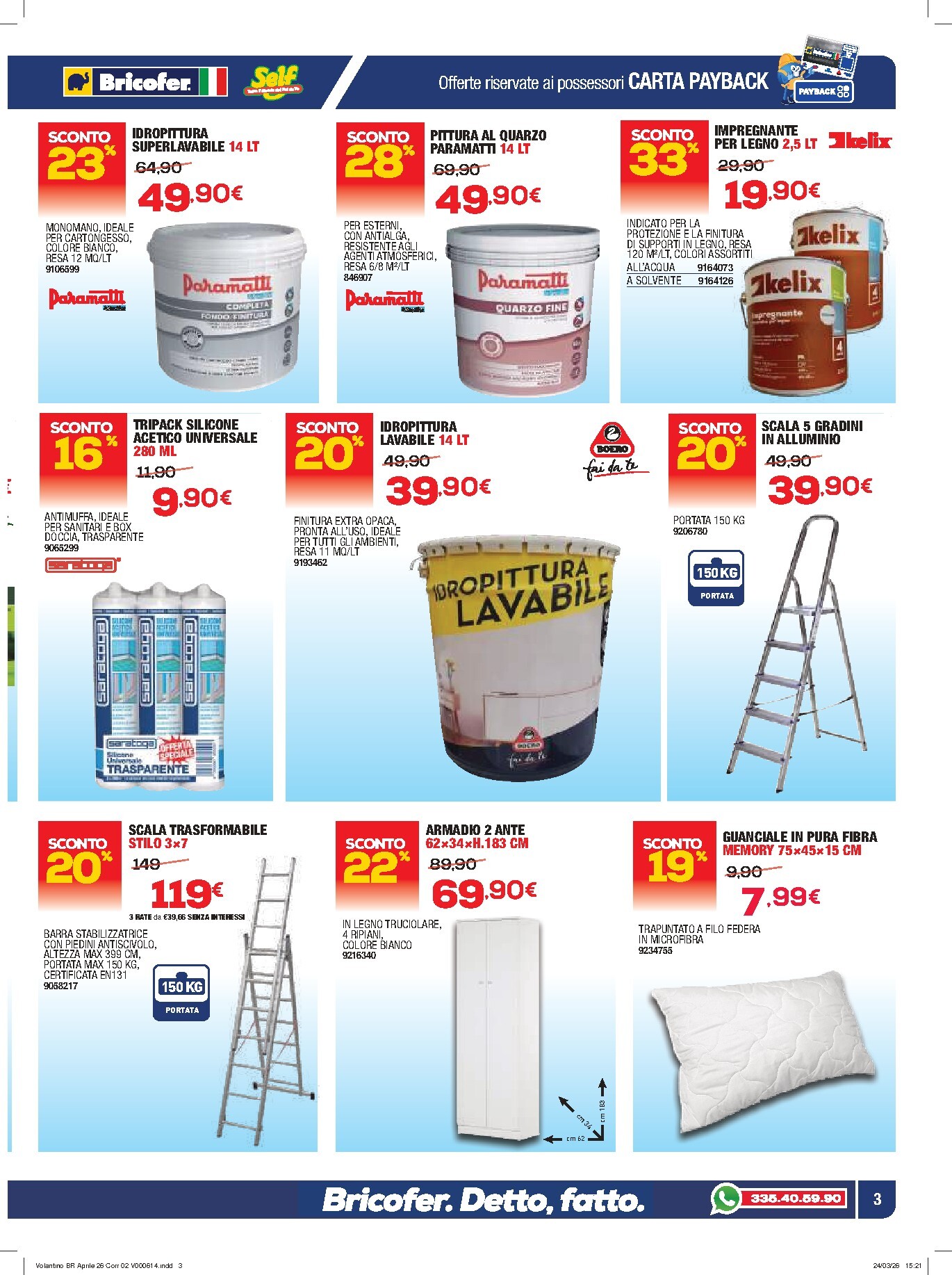 bricofer - Volantino Bricofer valido dal 09/04/2026 al 26/04/2026 - page: 3