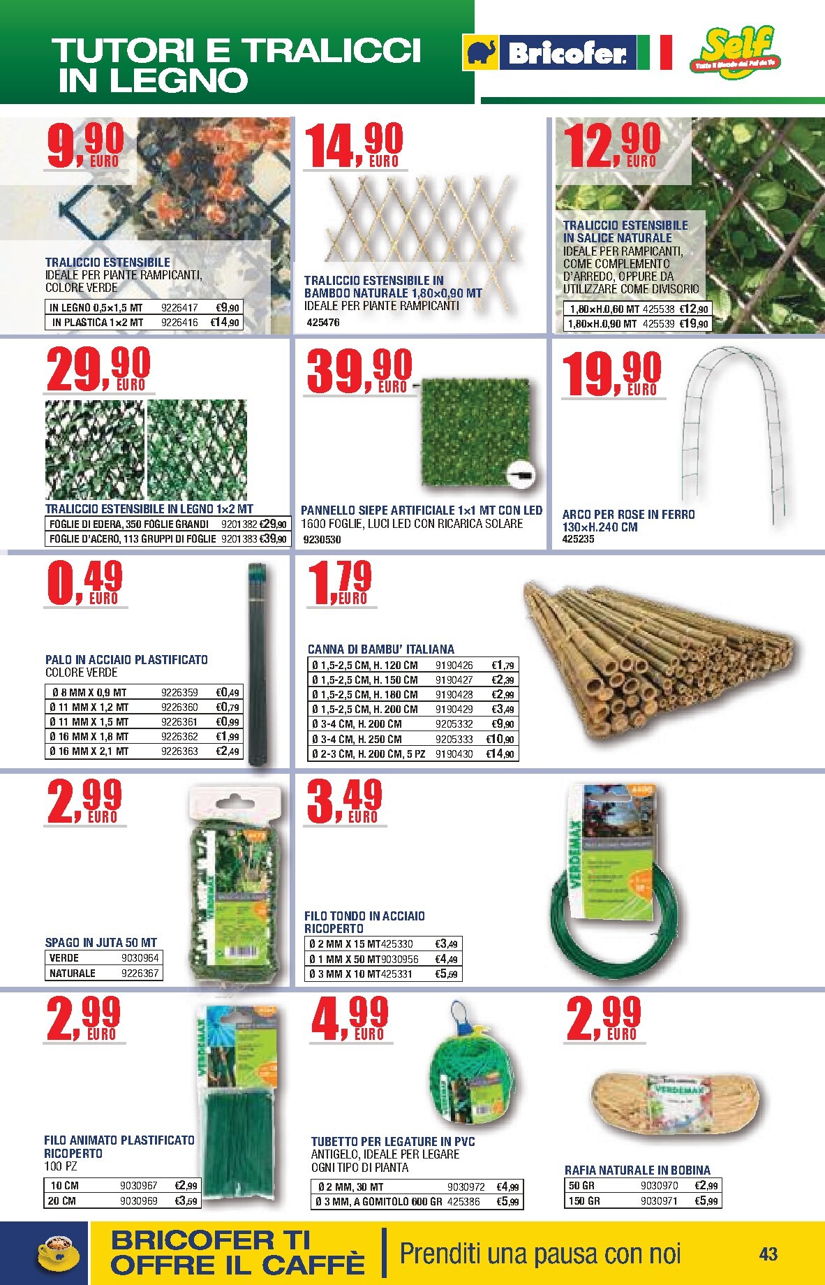bricofer - Volantino attuale di Bricofer - Catalogo Primavera Estate valido dal martedì 05/05/2026 al lunedì 31/08/2026 - page: 43