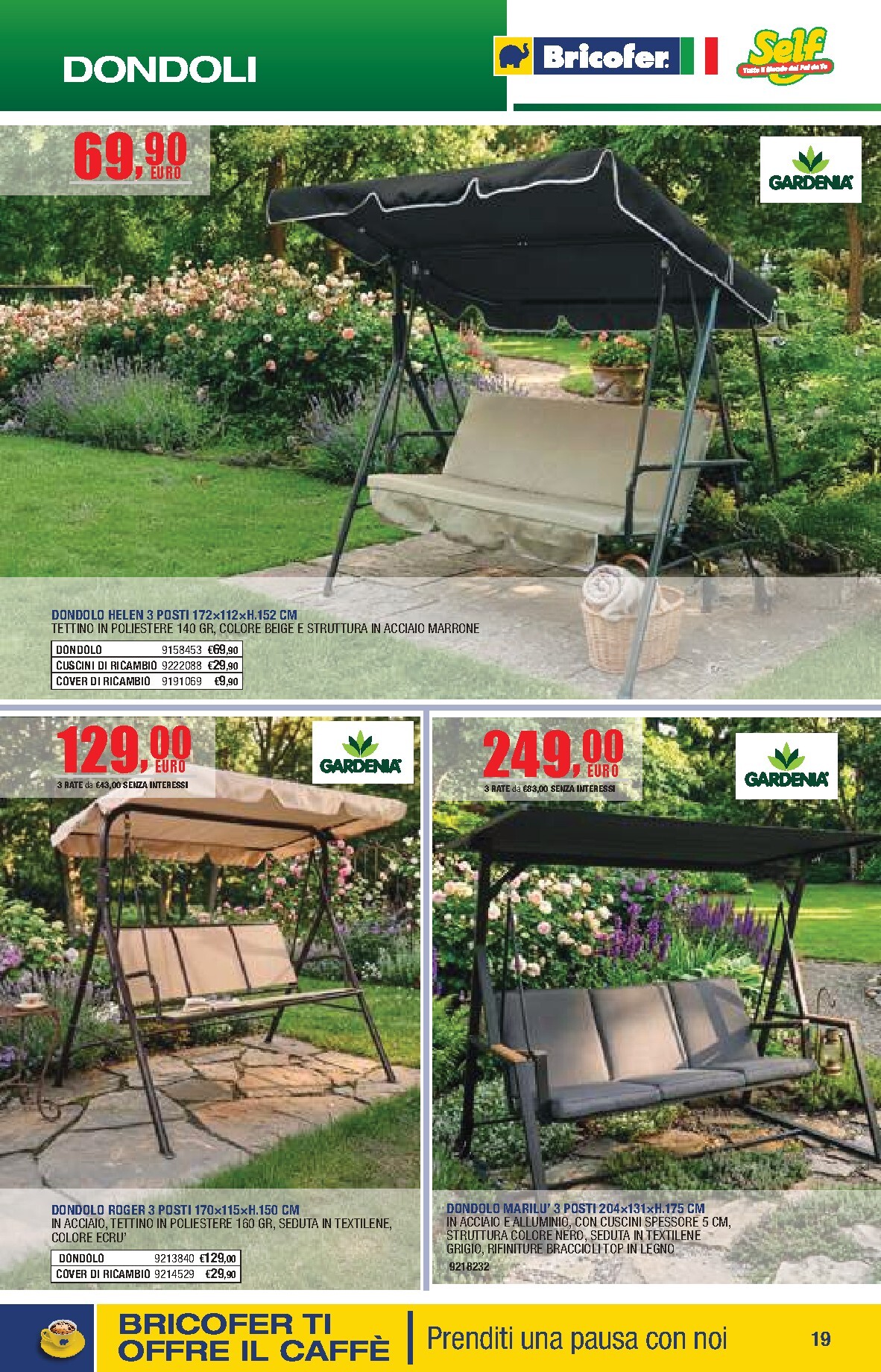 bricofer - Volantino attuale di Bricofer - Catalogo Primavera Estate valido dal martedì 05/05/2026 al lunedì 31/08/2026 - page: 19