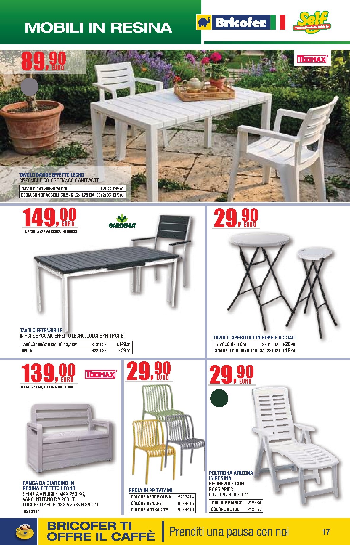 bricofer - Volantino attuale di Bricofer - Catalogo Primavera Estate valido dal martedì 05/05/2026 al lunedì 31/08/2026 - page: 17
