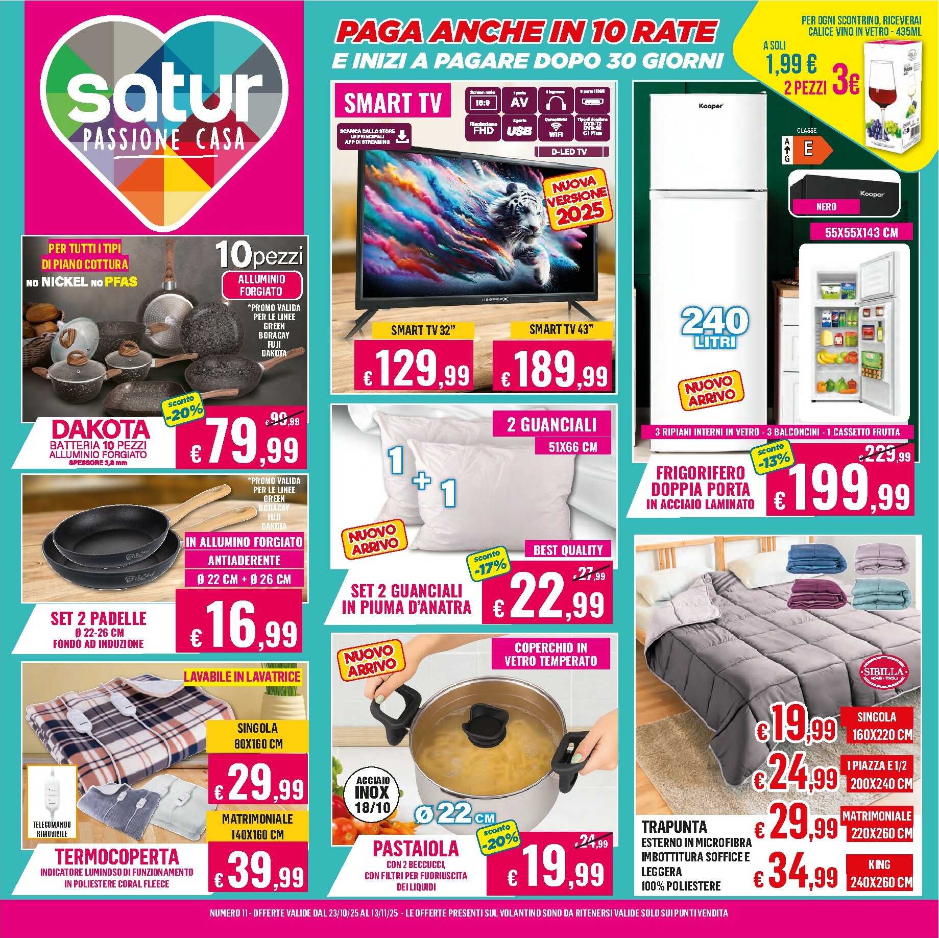 satur - Volantino Satur valido dal 23/10 al 13/11