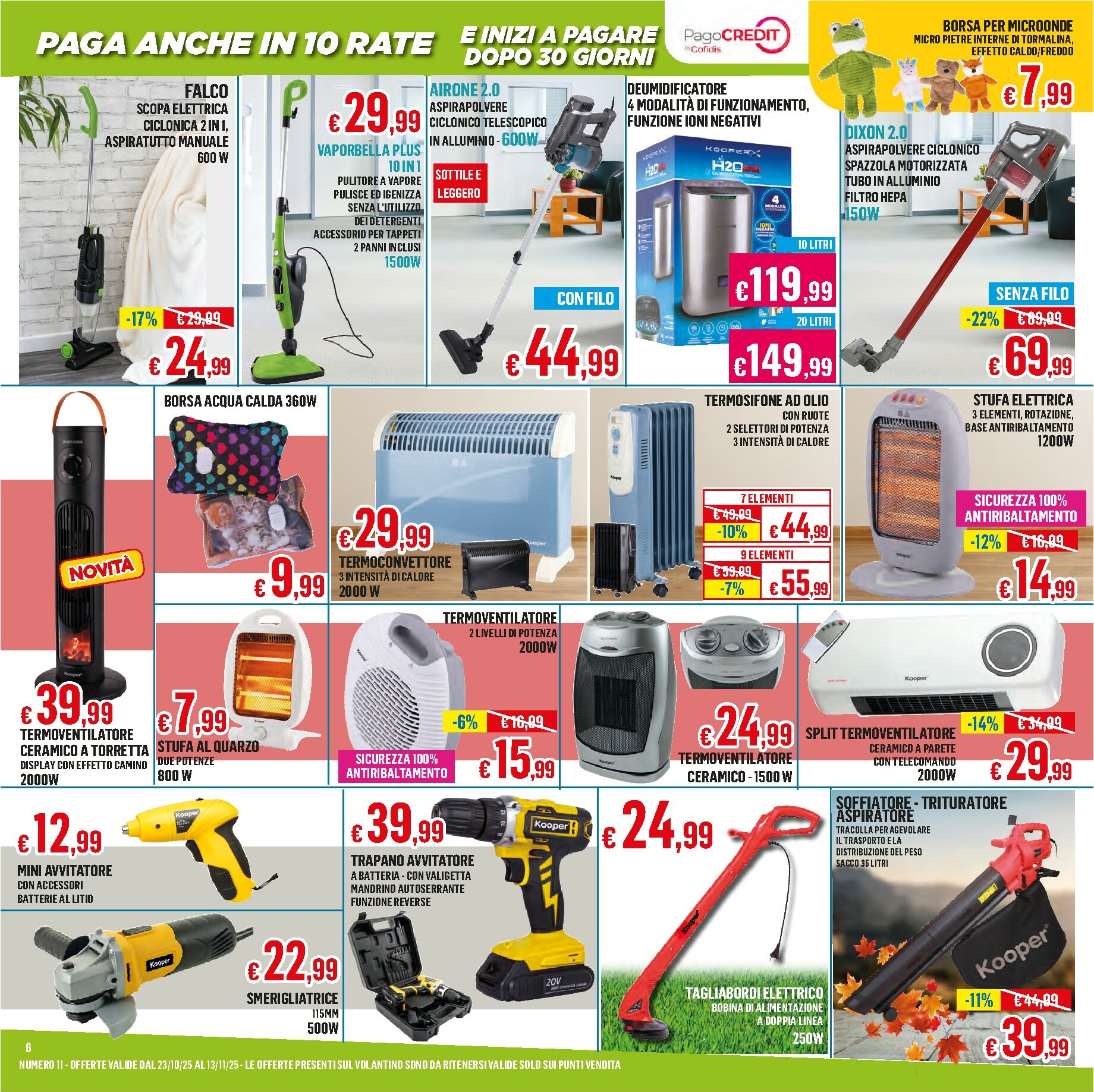 satur - Volantino Satur valido dal 23/10 al 13/11 - page: 6