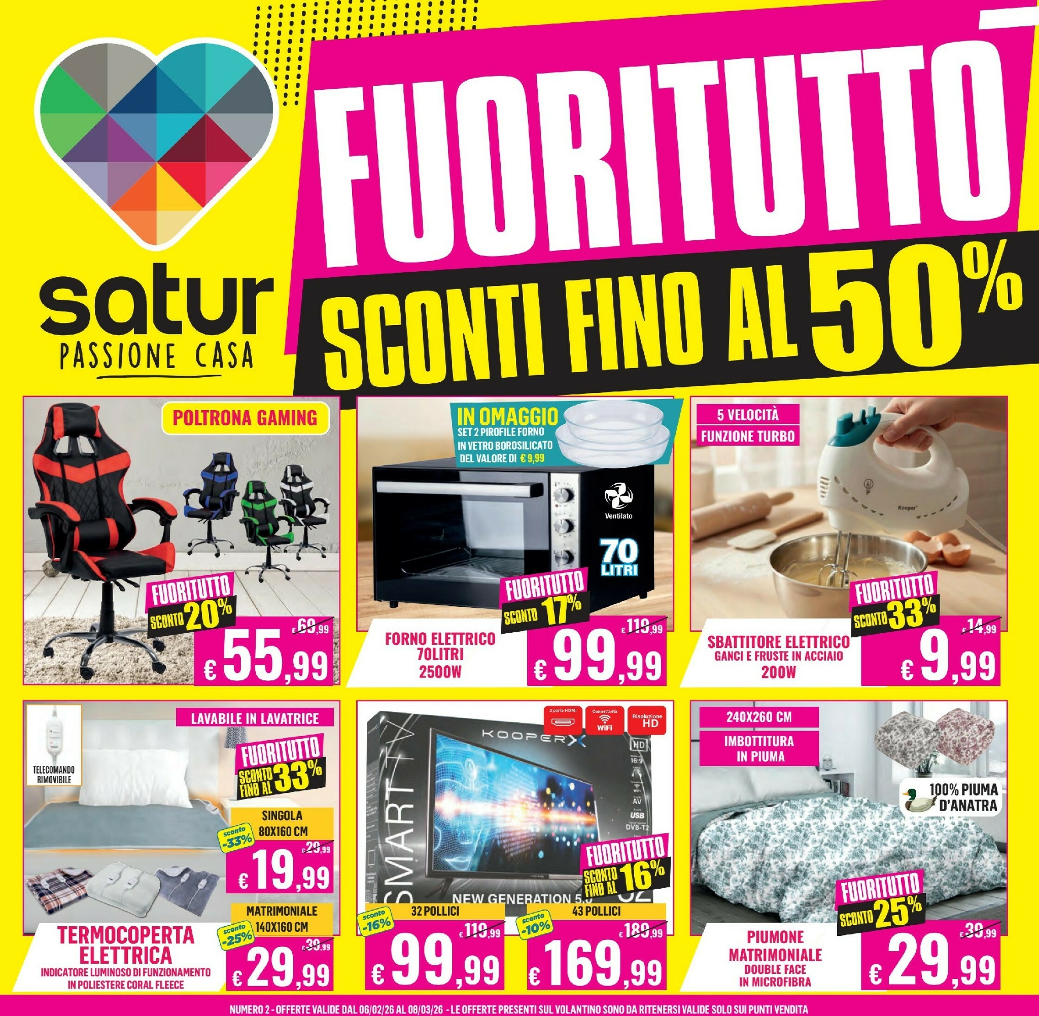 satur - Volantino Satur valido dal 06/02/2026 al 08/03/2026 - page: 1