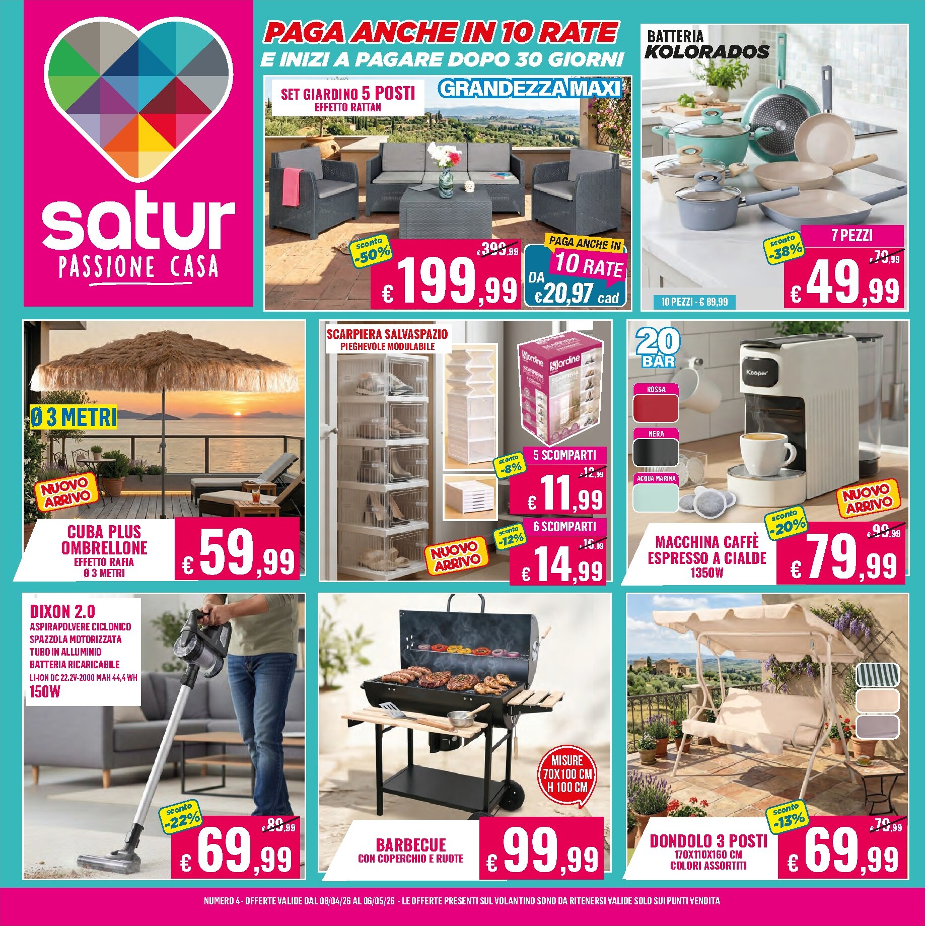 satur - Volantino attuale di Satur valido dal mercoledì 08/04/2026 al mercoledì 06/05/2026 - page: 1