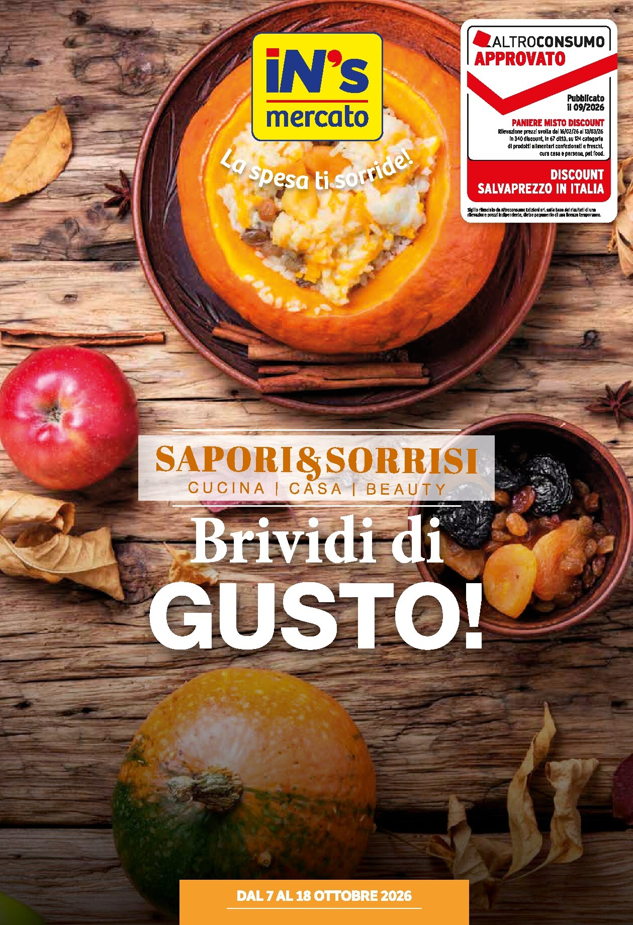 in-s - Volantino futuro In's valido dal mercoledì 07/10/2026 al domenica 18/10/2026