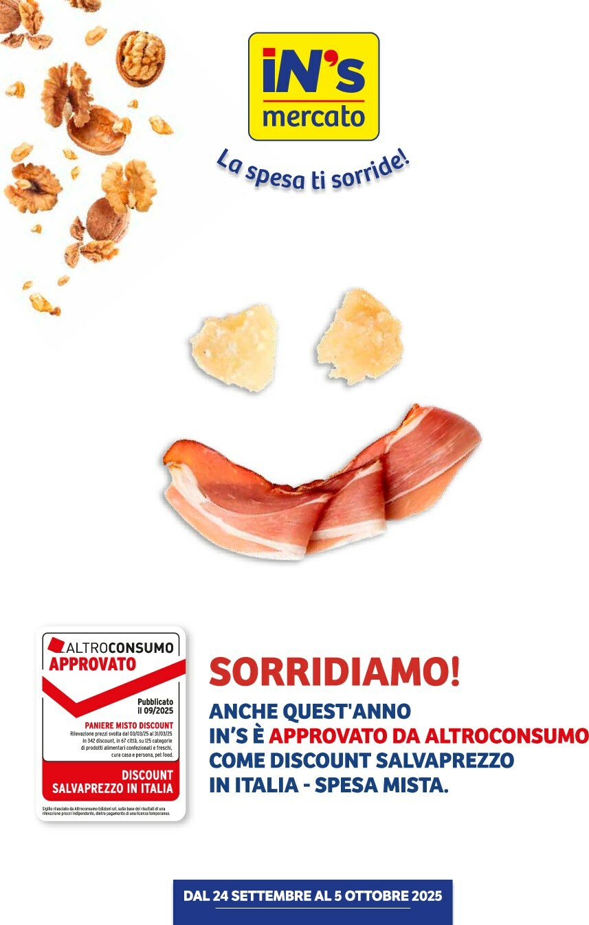 in-s - Volantino In's valido dal 24/09 al 05/10