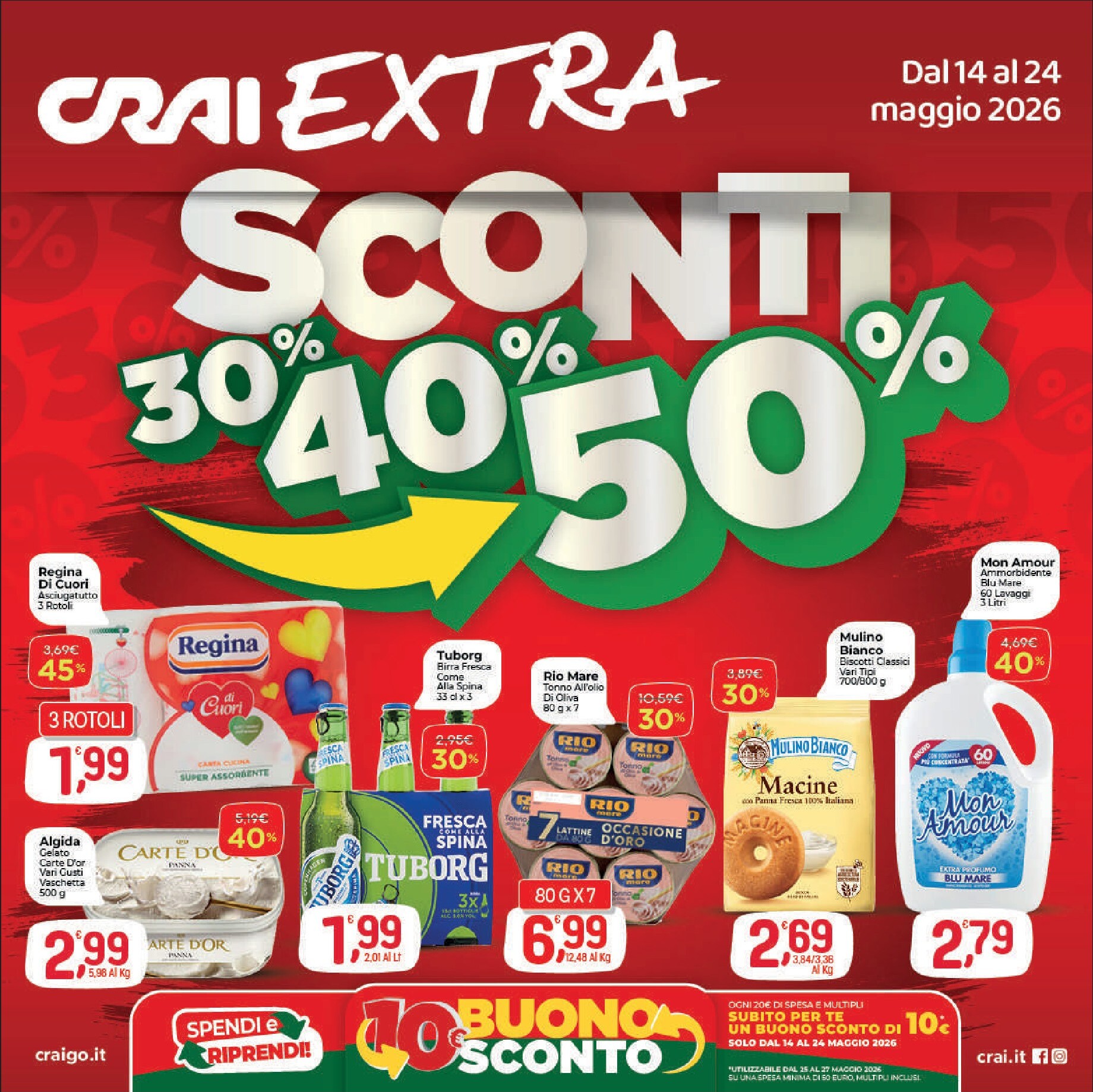 crai - Volantino attuale di Crai - Extra valido dal giovedì 14/05/2026 al domenica 24/05/2026 - page: 1