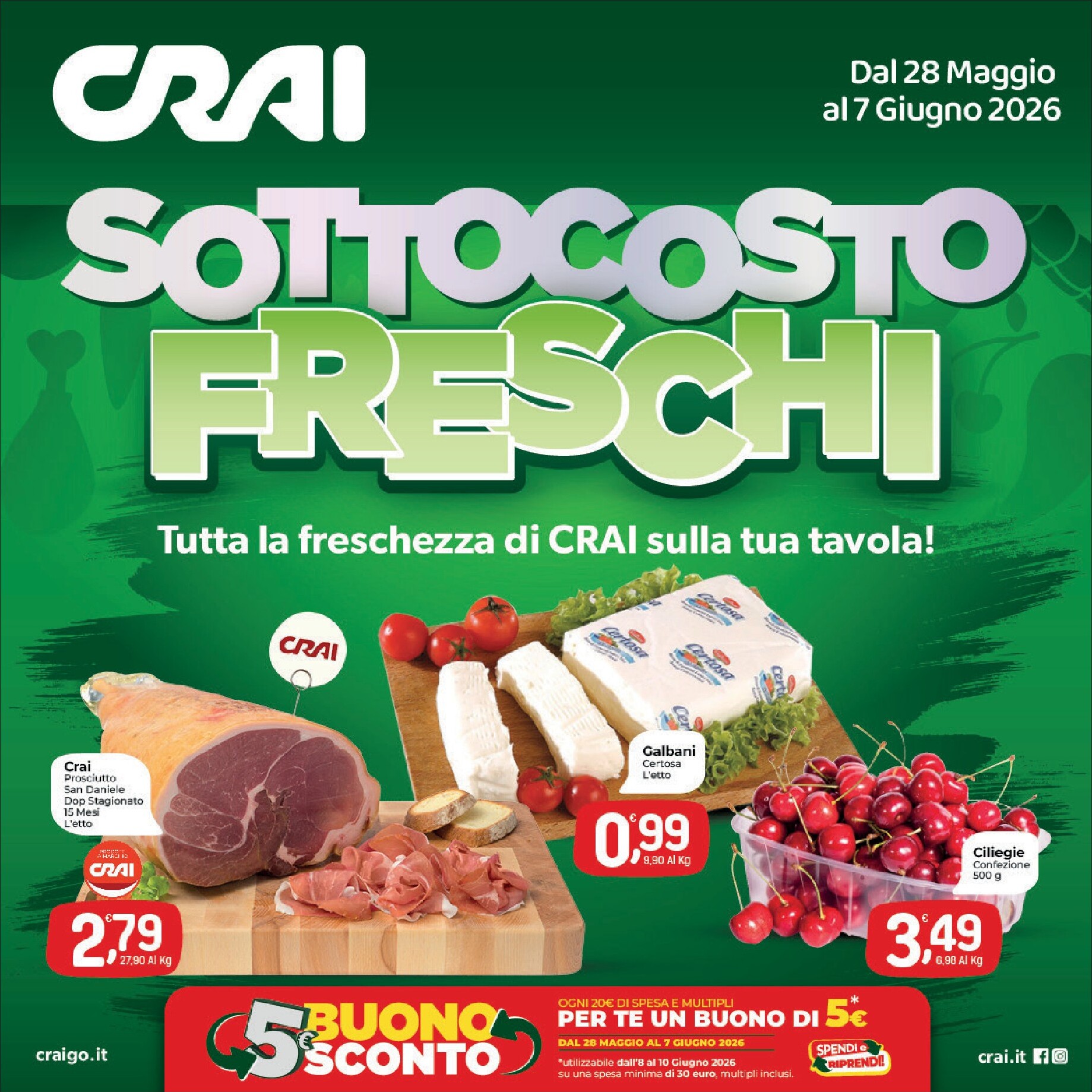crai - Volantino futuro Crai valido dal giovedì 28/05/2026 al domenica 07/06/2026 - page: 1