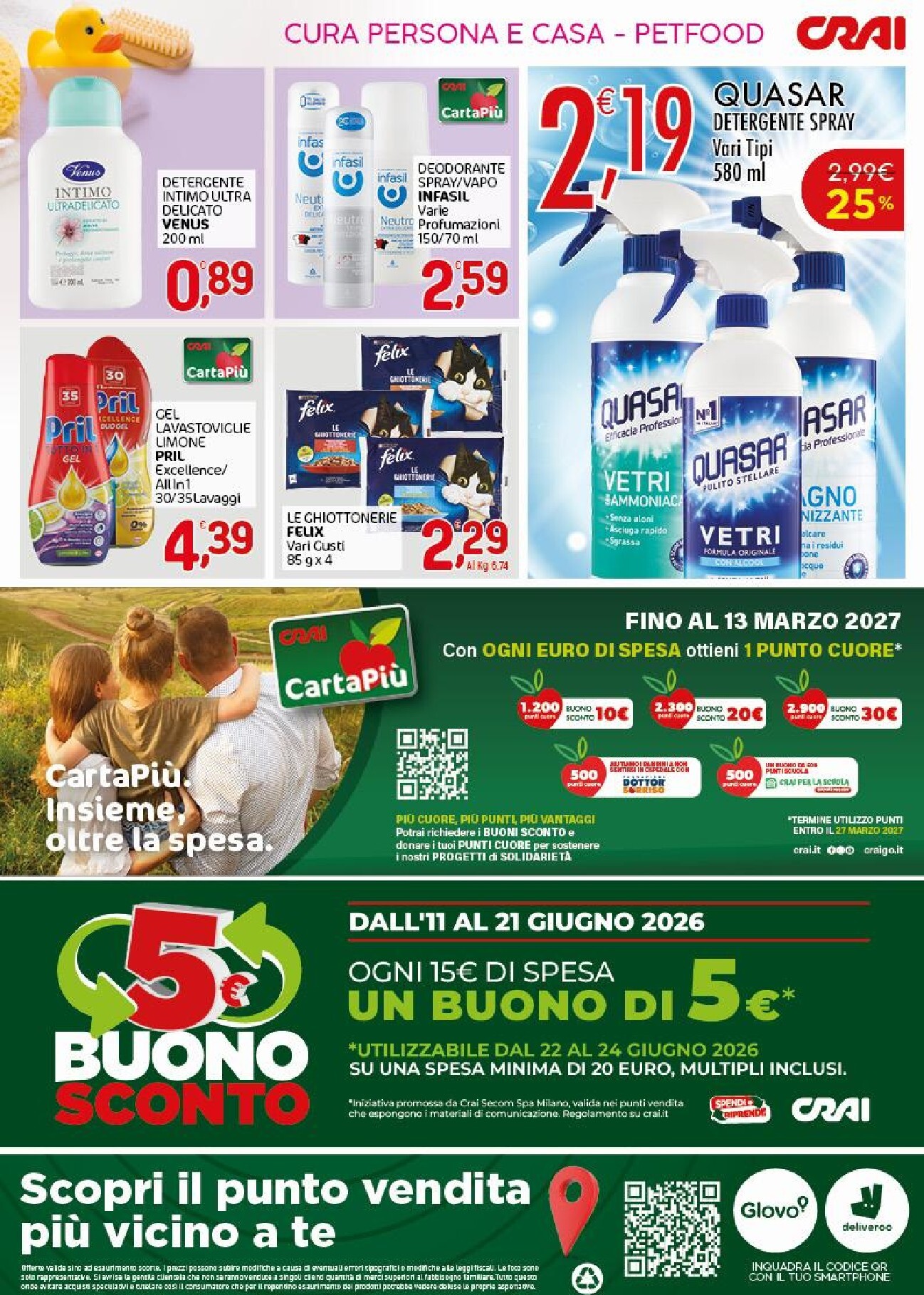 crai - Volantino attuale di Crai - Sconti fino al 40% valido dal giovedì 11/06/2026 al domenica 21/06/2026 - page: 4