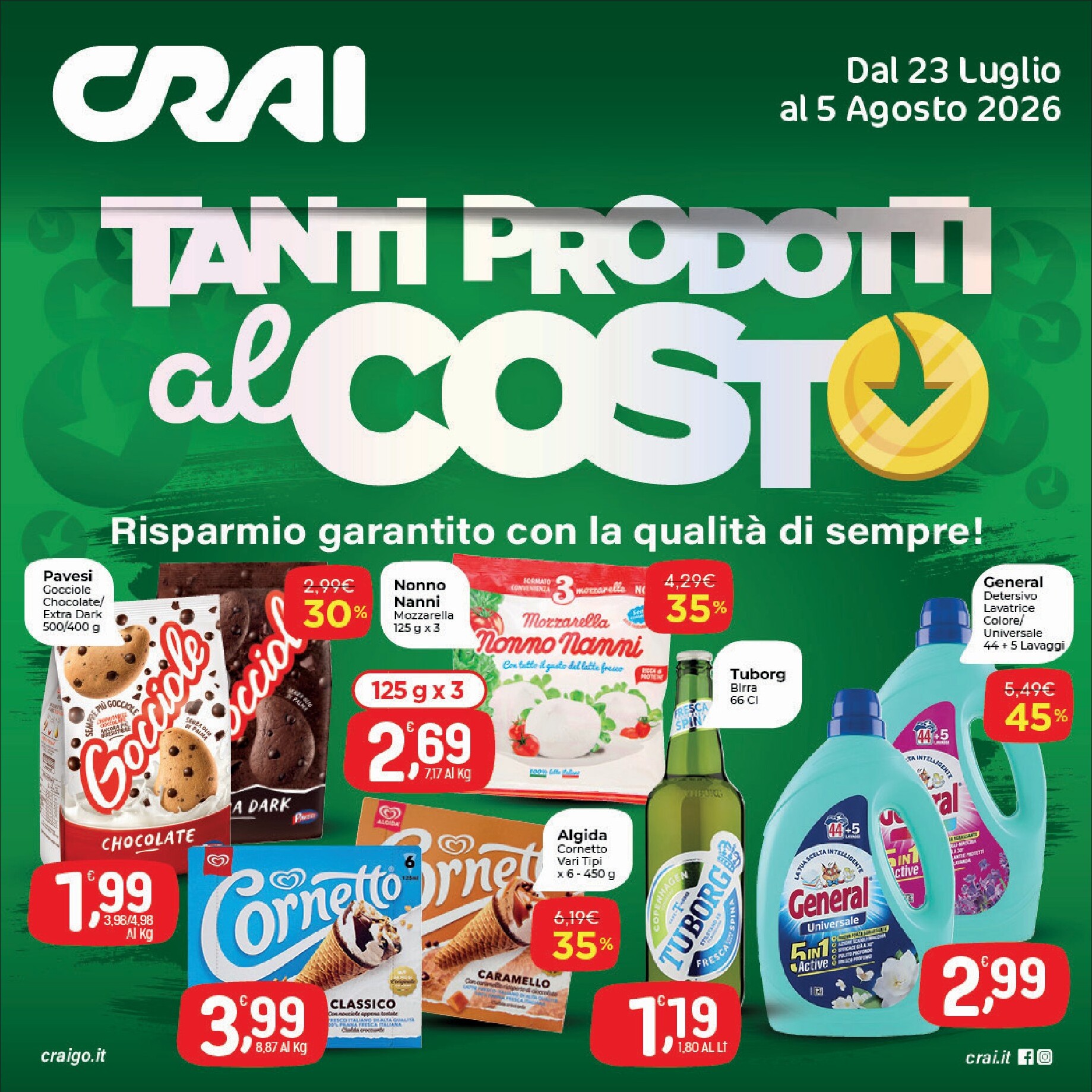crai - Volantino futuro Crai valido dal giovedì 23/07/2026 al mercoledì 05/08/2026
