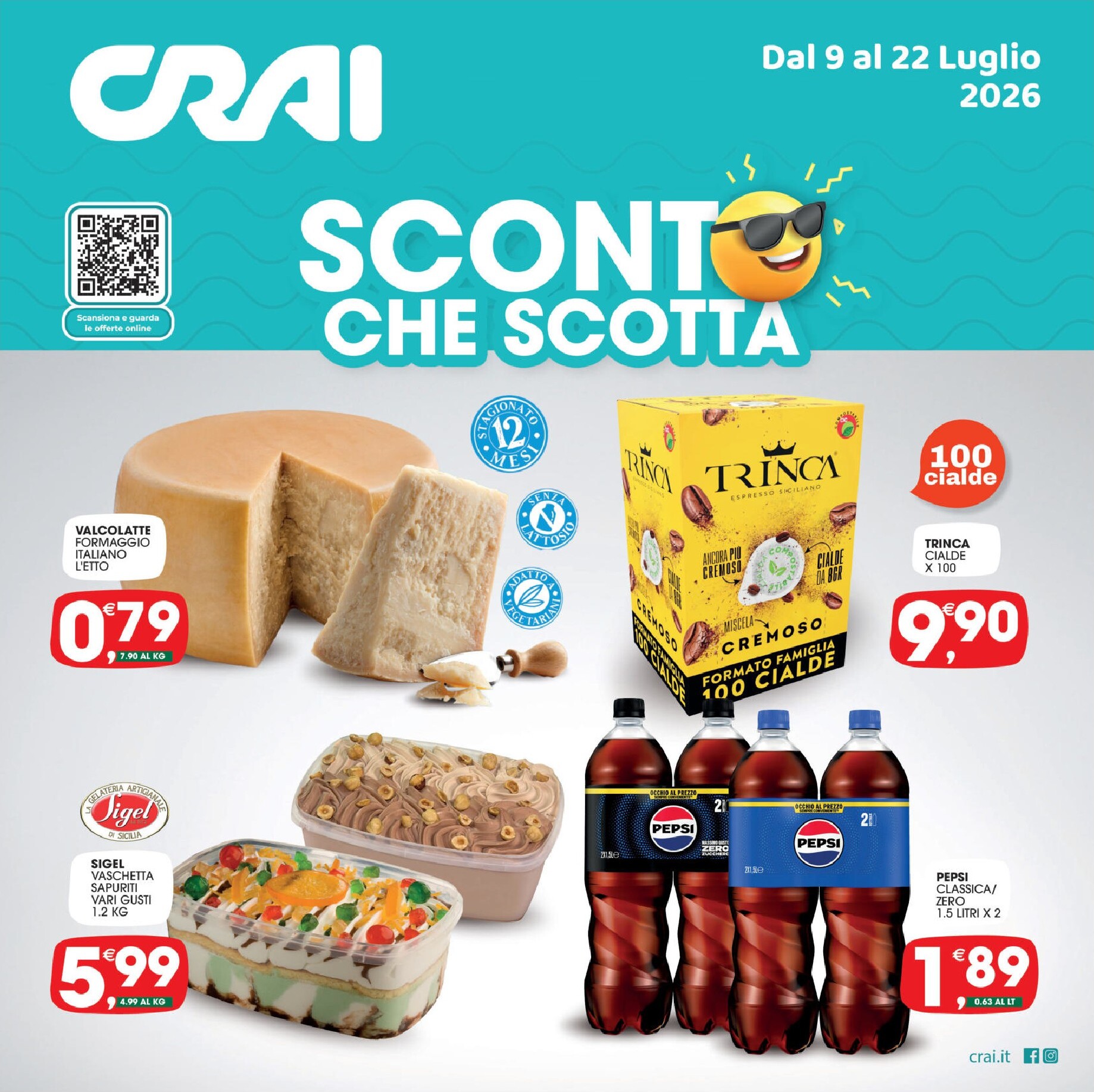 crai - Volantino attuale di Crai valido dal giovedì 09/07/2026 al mercoledì 22/07/2026