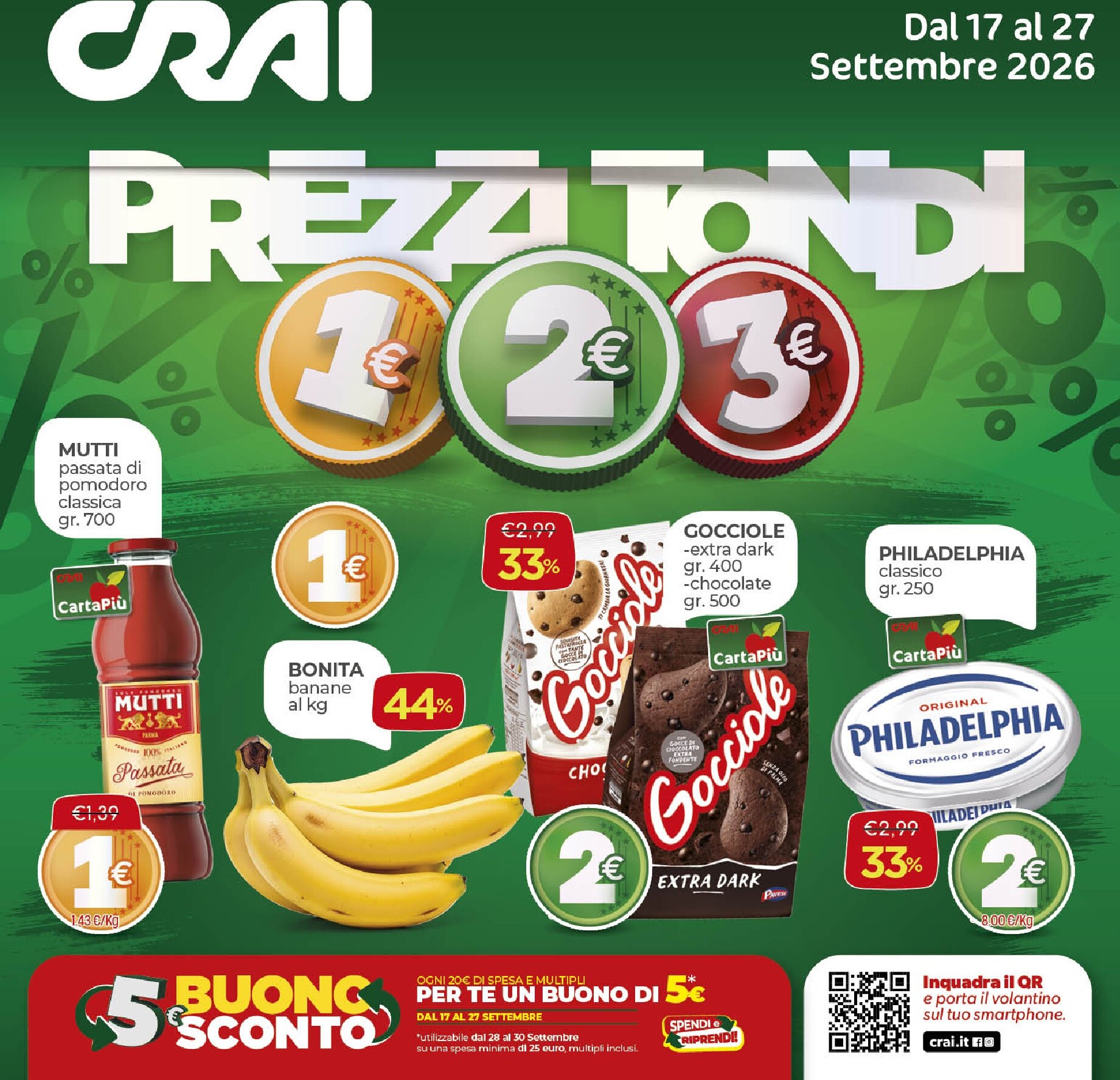 crai - Volantino attuale di Crai valido dal giovedì 17/09/2026 al domenica 27/09/2026