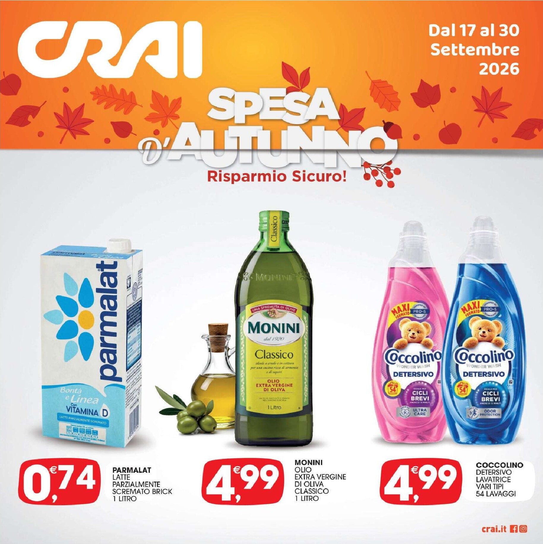 crai - Volantino attuale di Crai - Palermo Sicilia valido dal giovedì 17/09/2026 al mercoledì 30/09/2026