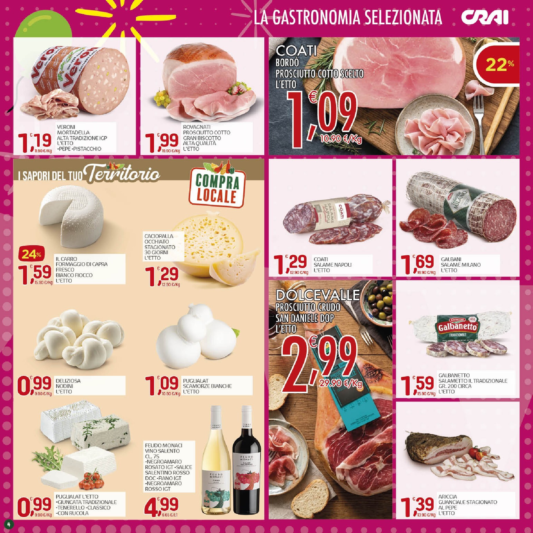 crai - Volantino attuale di Crai - Cellino San Marco Puglia valido dal giovedì 01/10/2026 al domenica 11/10/2026 - page: 4