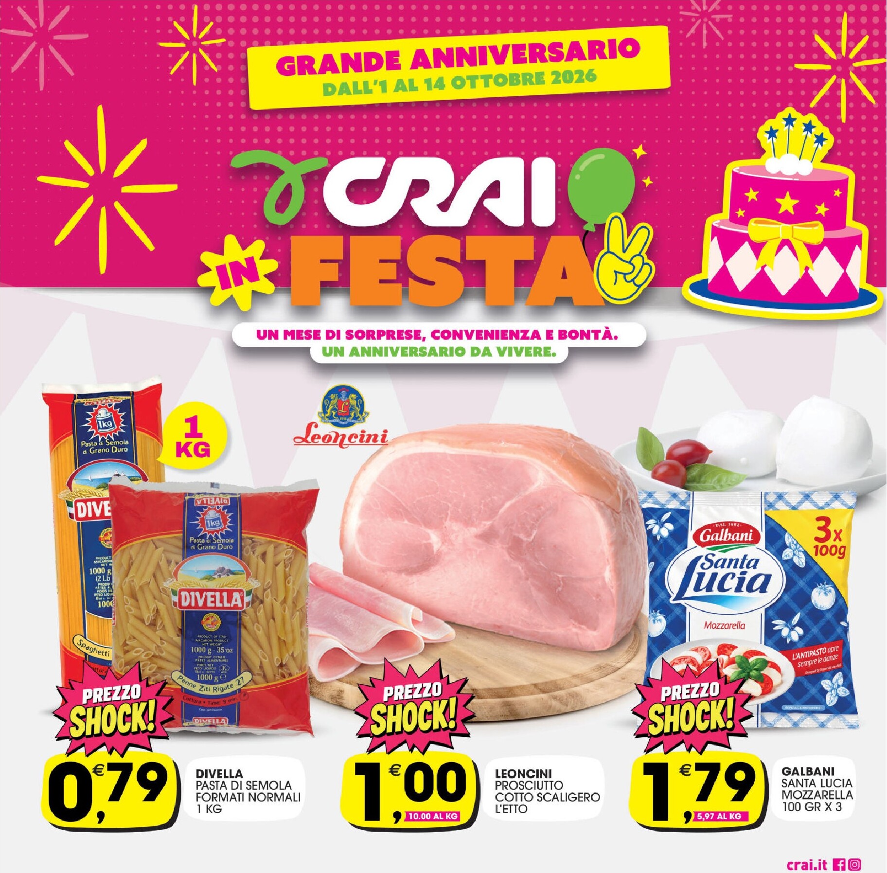 crai - Volantino attuale di Crai - Palermo, Sicilia valido dal giovedì 01/10/2026 al mercoledì 14/10/2026