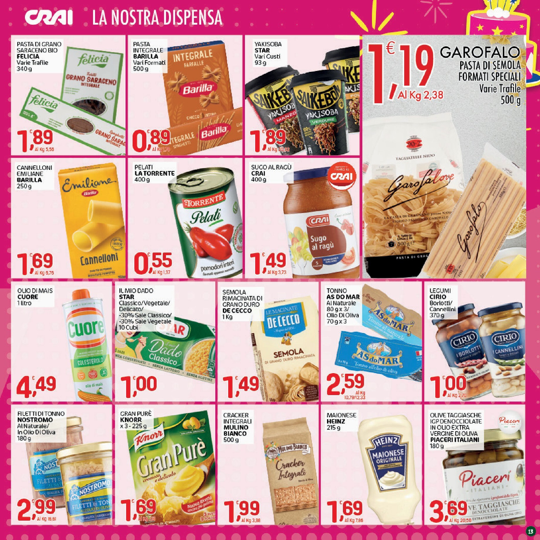 crai - Volantino attuale di Crai - Salerno, Campania valido dal giovedì 01/10/2026 al domenica 11/10/2026 - page: 13