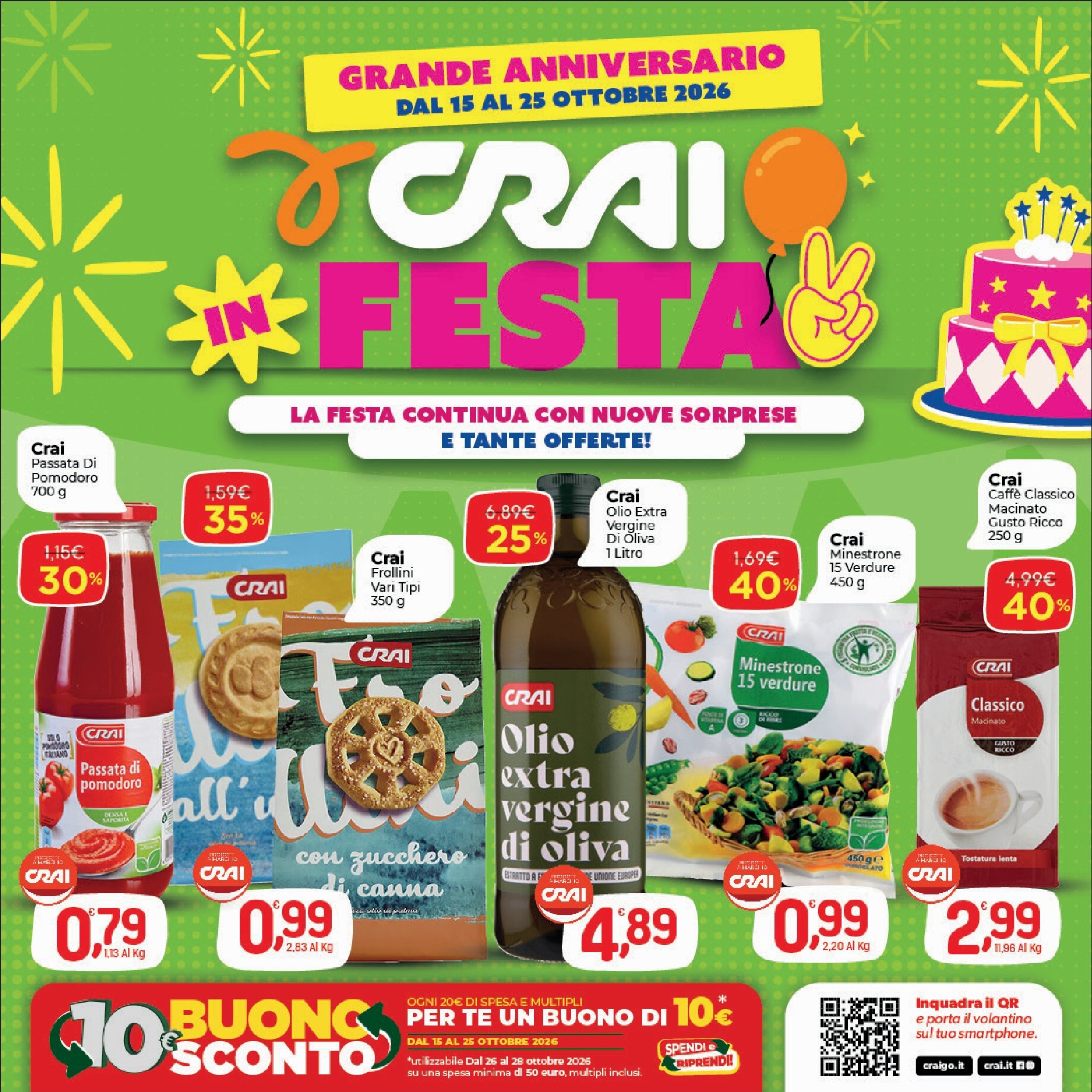 crai - Volantino futuro Crai valido dal giovedì 15/10/2026 al domenica 25/10/2026
