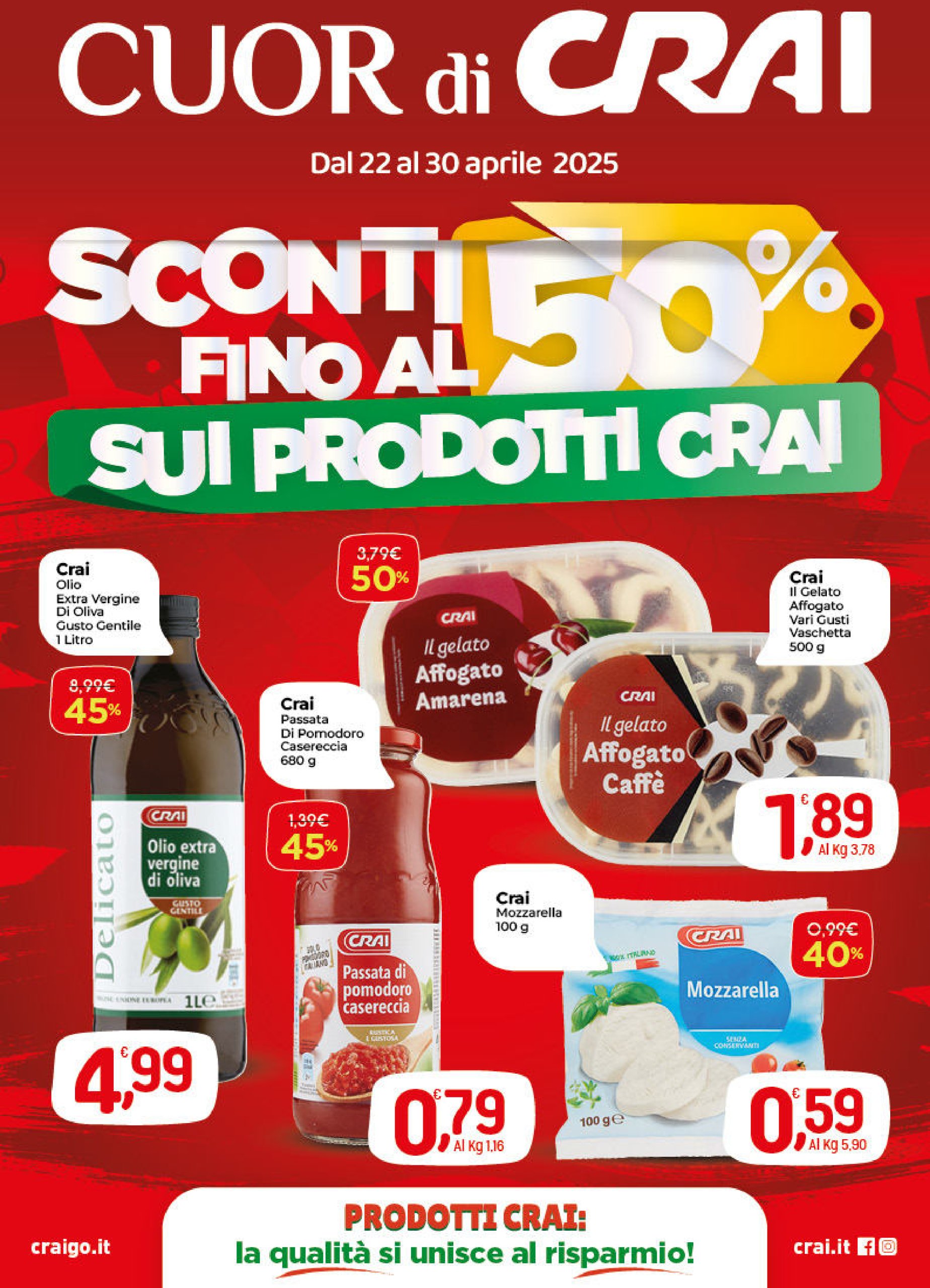crai - Volantino Crai valido dal 22/04 al 30/04