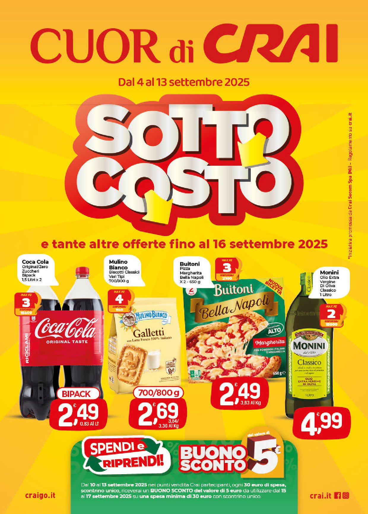 crai - Volantino Crai valido dal 04/09 al 13/09