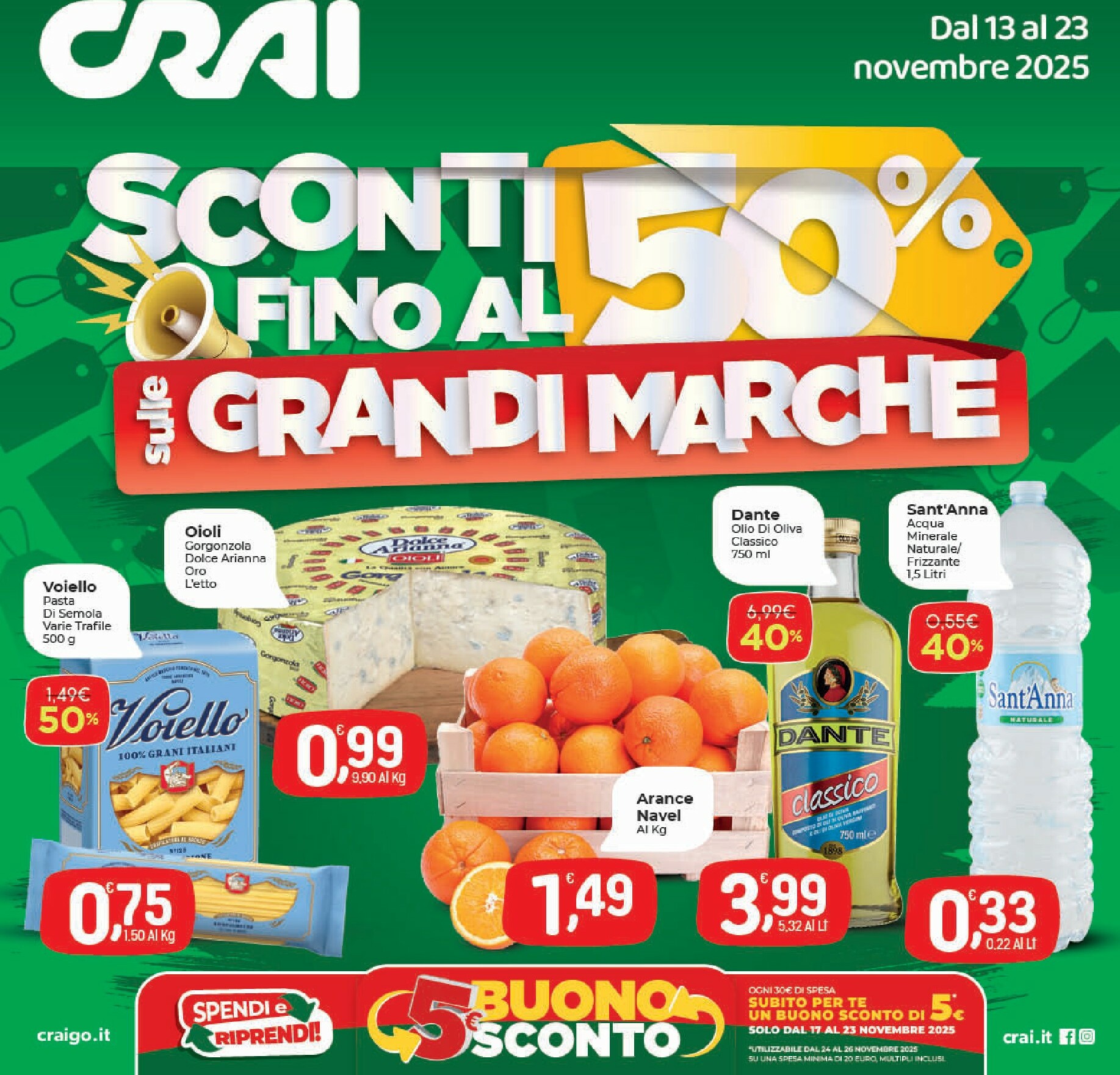 crai - Volantino Crai valido dal 13/11 al 23/11