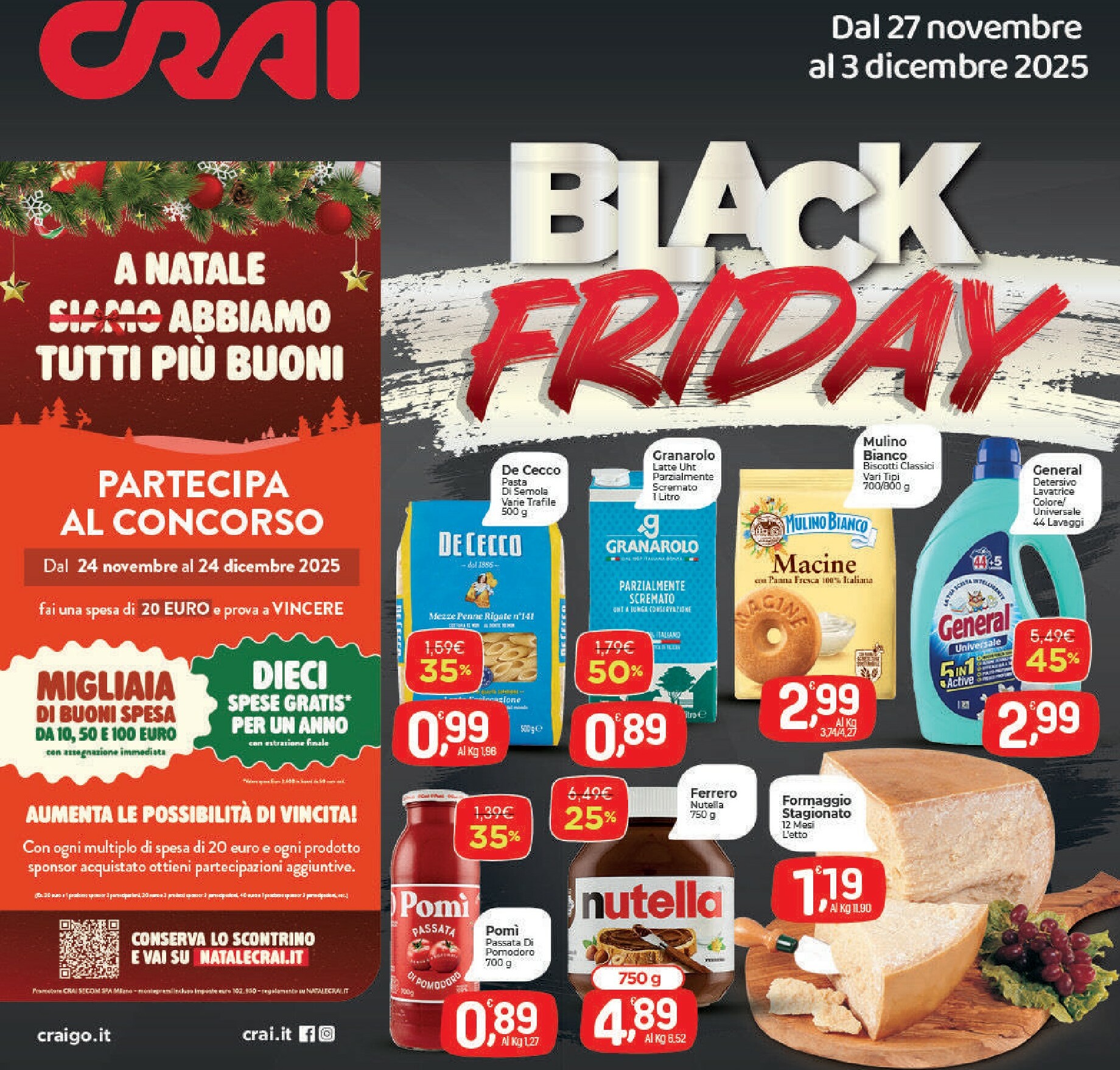 crai - Volantino Crai - Black Friday valido dal 27/11 al 03/12