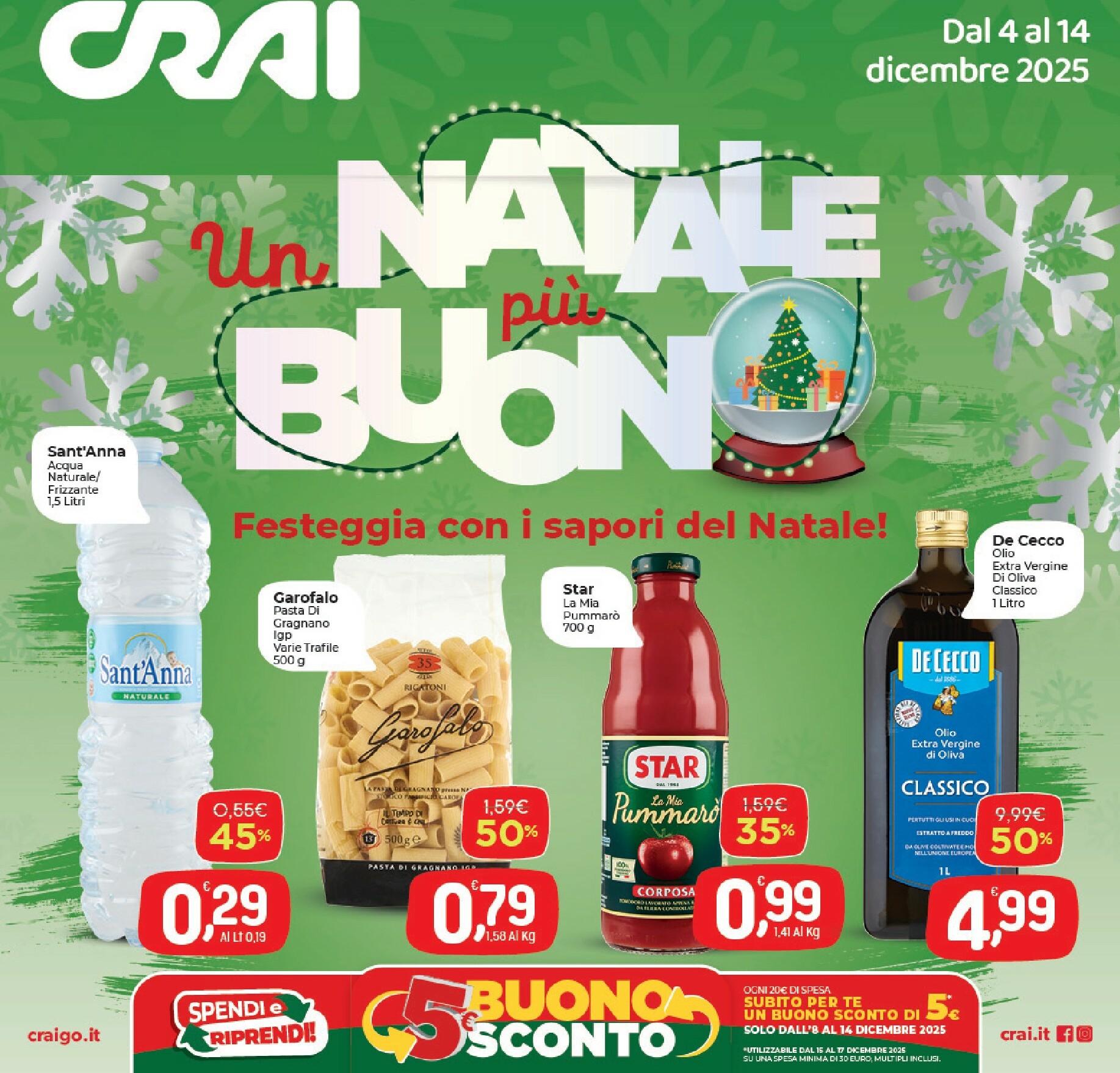 crai - Volantino Crai valido dal 04/12 al 14/12