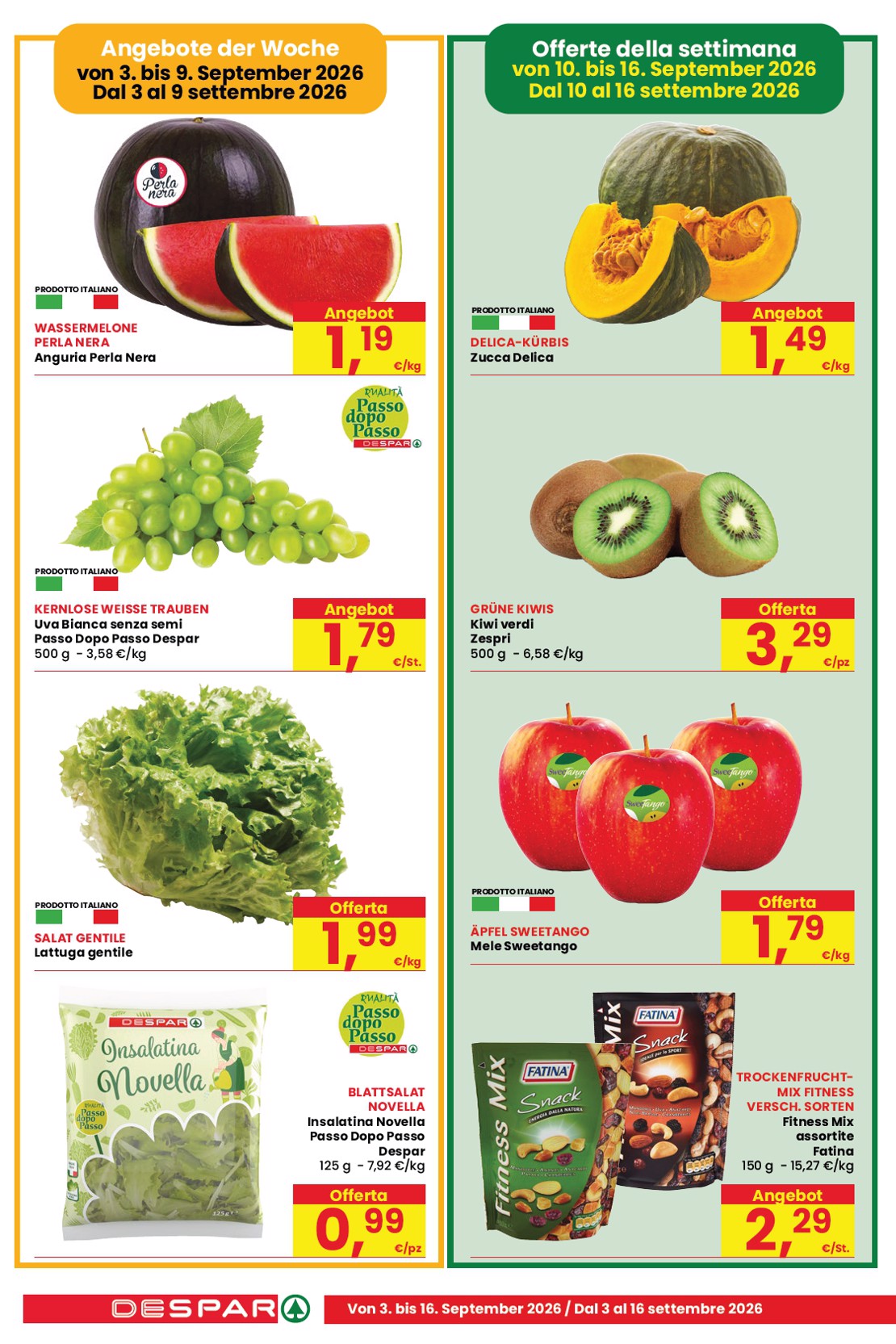 despar - Volantino attuale di Despar & Eurospar valido dal giovedì 03/09/2026 al mercoledì 16/09/2026 - page: 2