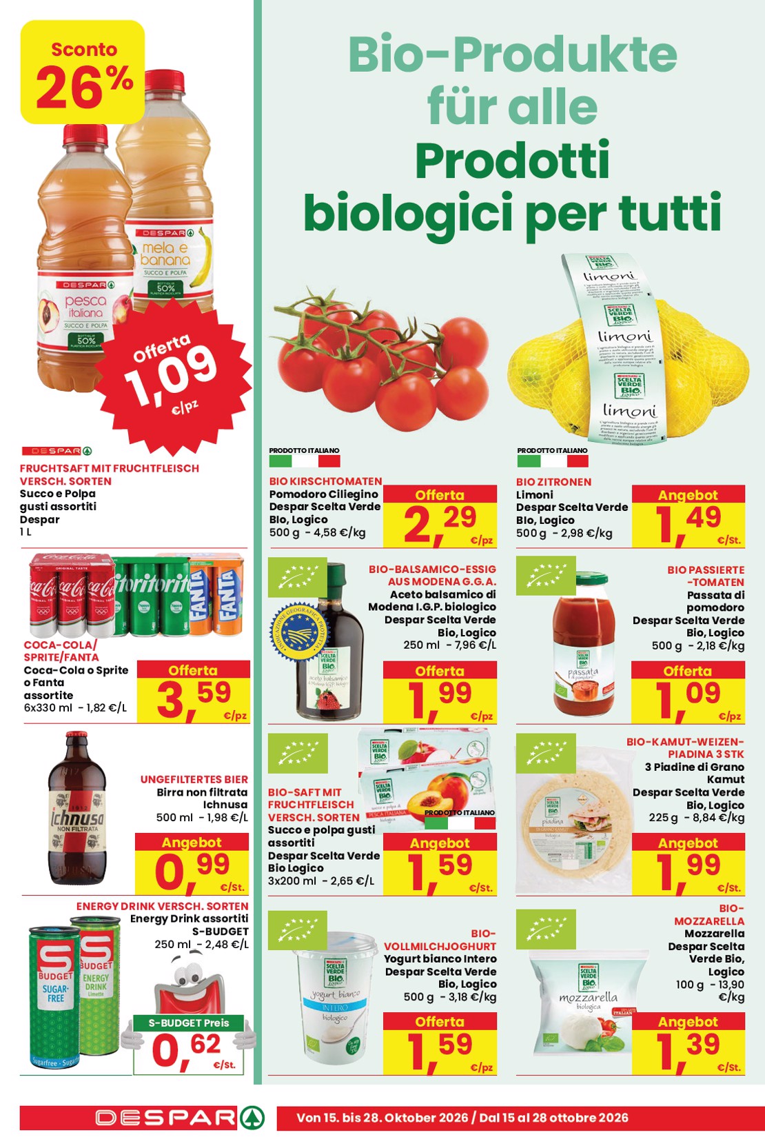 despar - Volantino attuale di Despar valido dal giovedì 15/10/2026 al mercoledì 28/10/2026 - page: 10