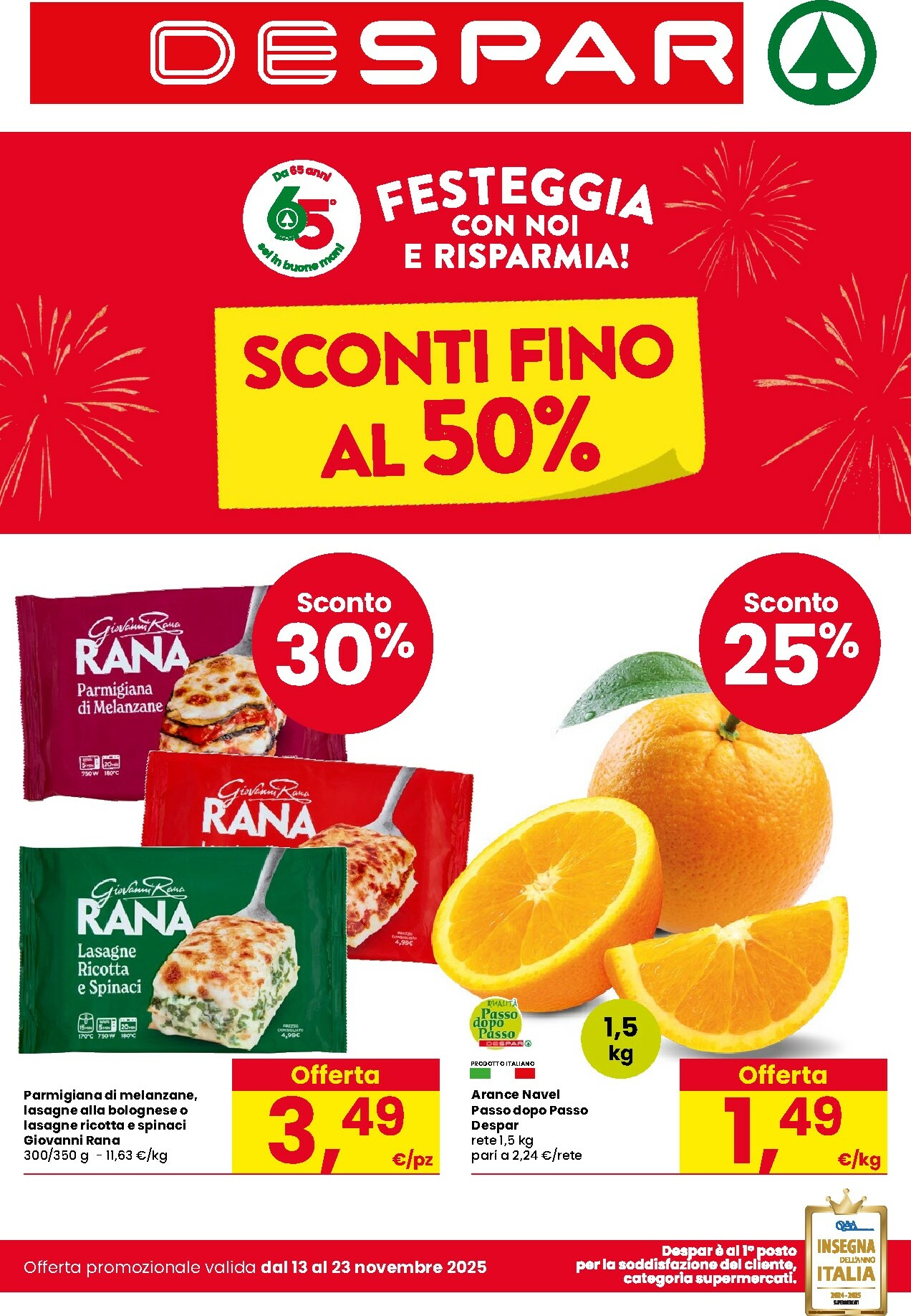 despar - Volantino Despar valido dal 13/11 al 23/11 - page: 1