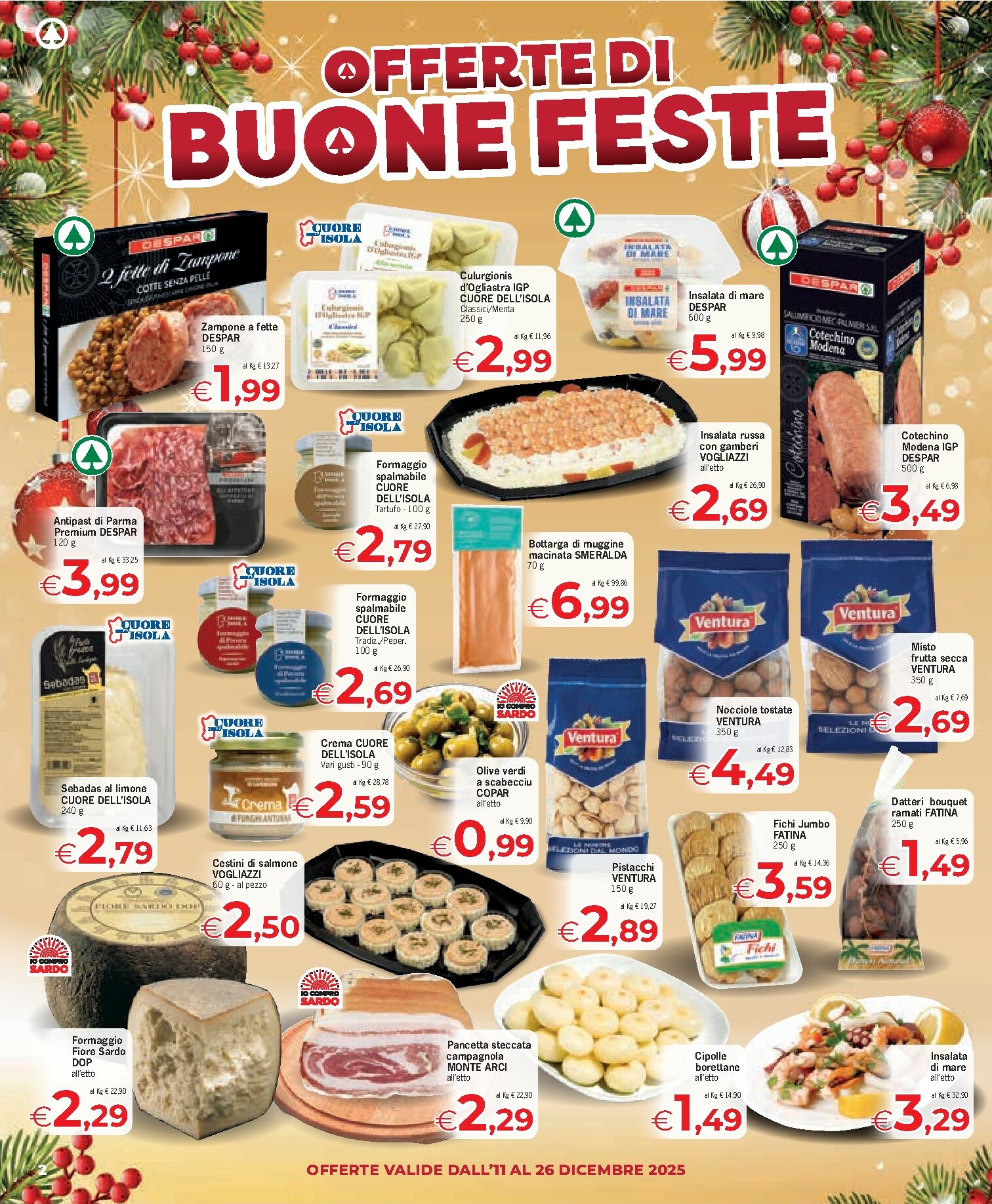 despar - Volantino Despar - Offerte di Buone Feste valido dal 11/12 al 26/12 - page: 2